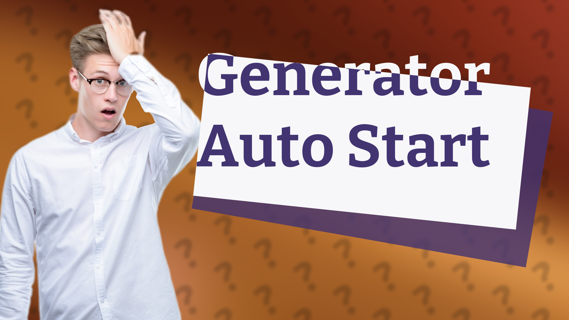Generator Auto Start