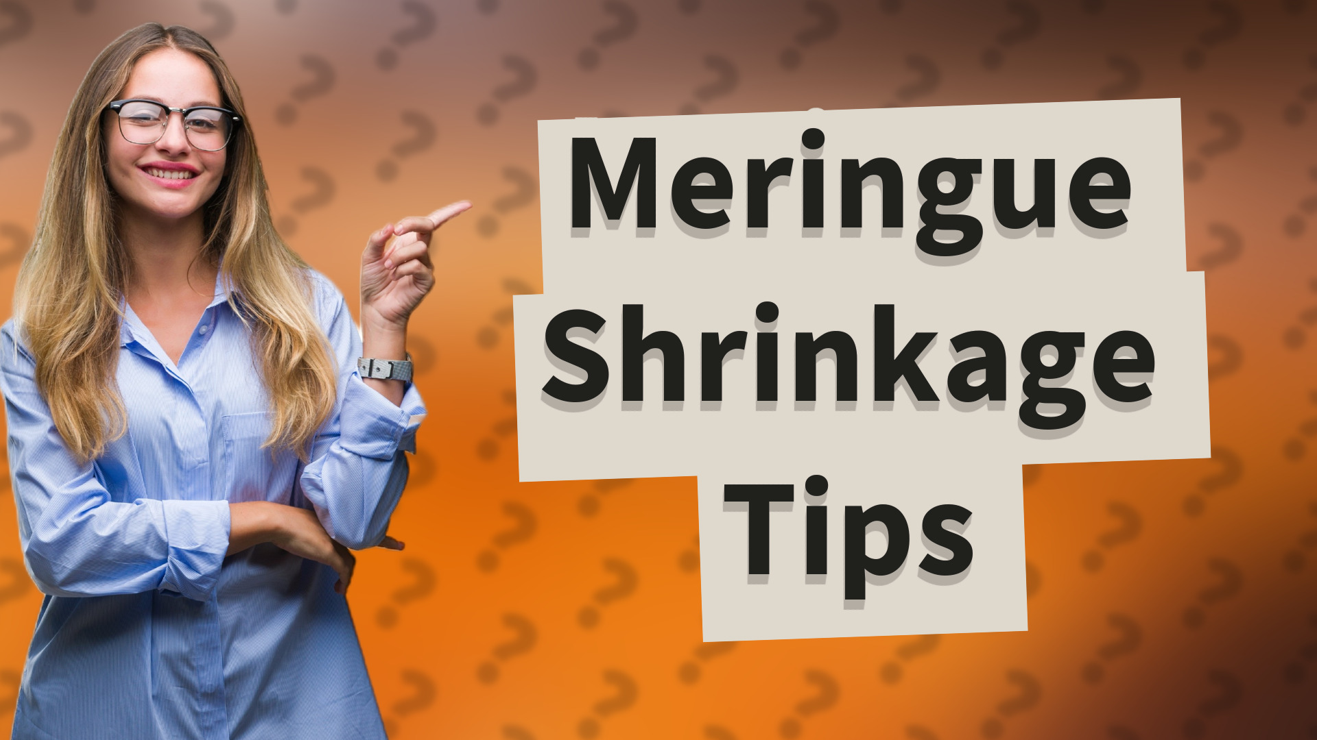 Meringue Shrinkage Tips