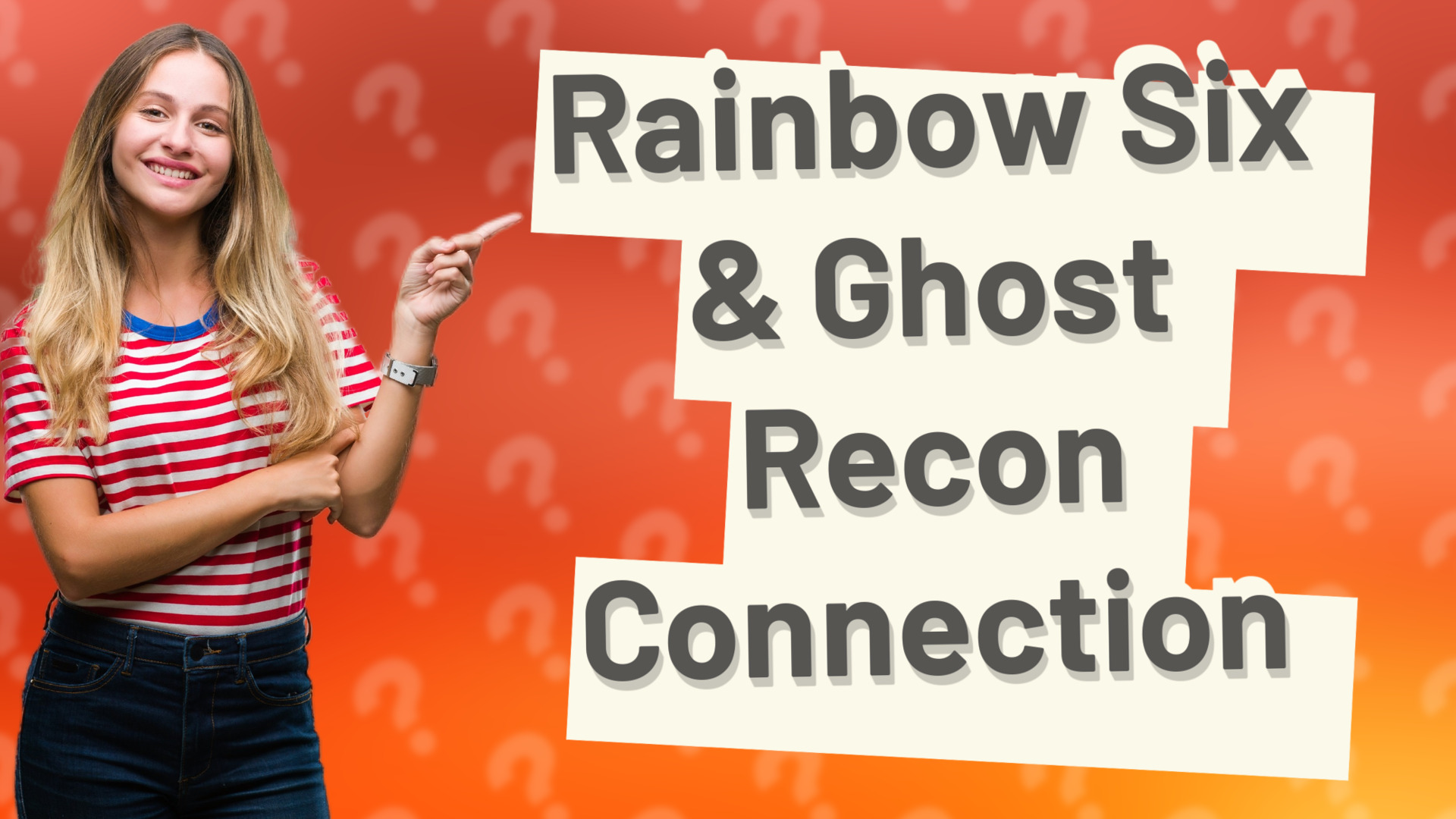 Rainbow Six & Ghost Recon Connection