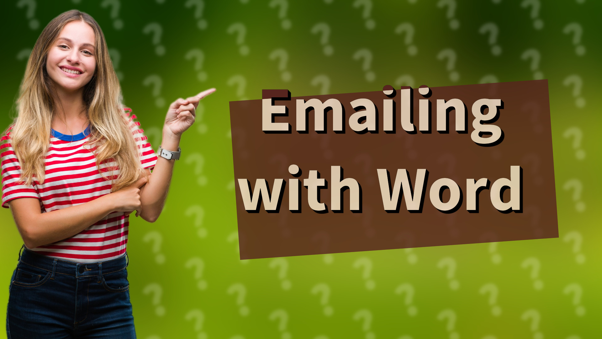 Emailing with Word