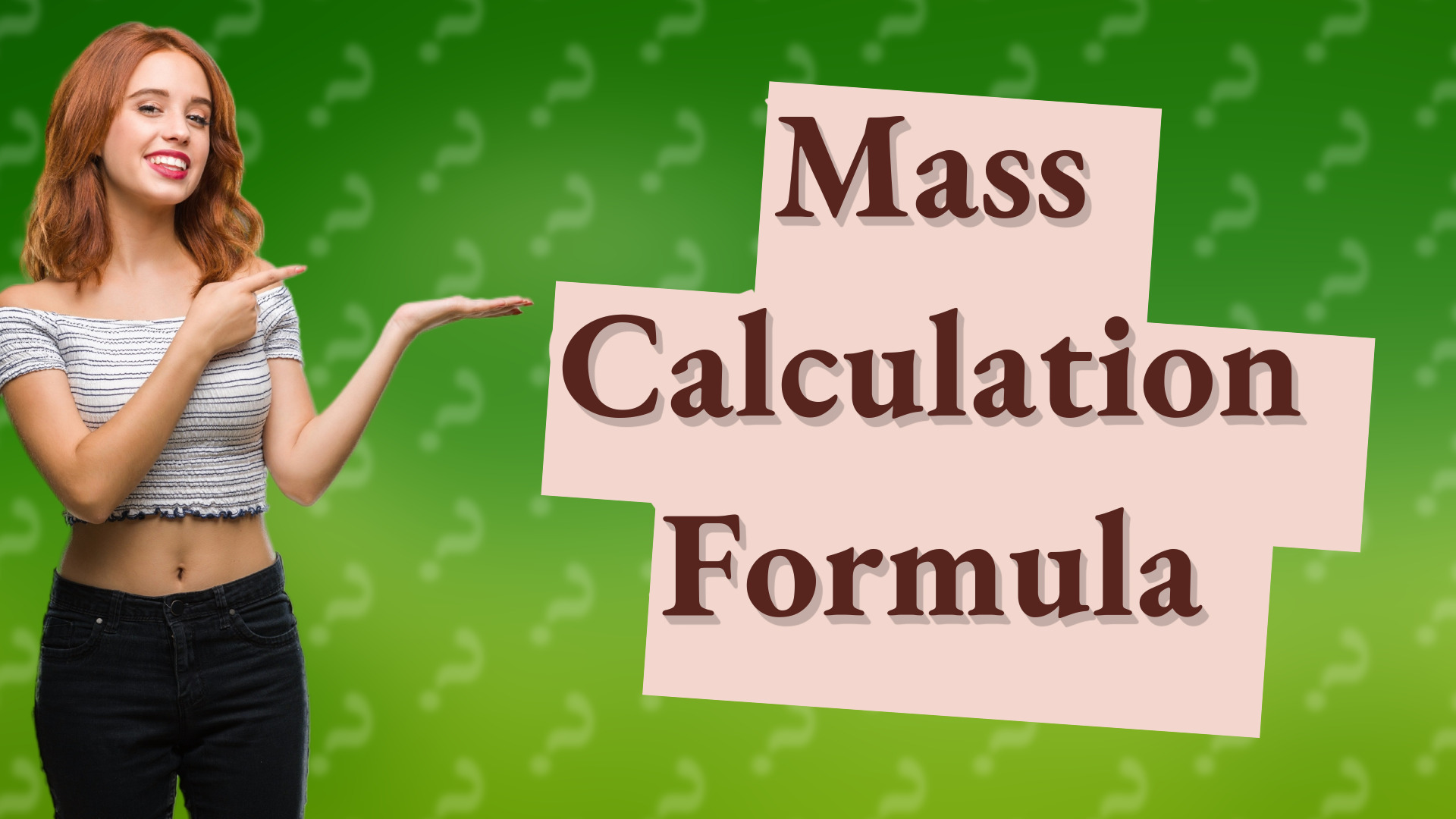 Mass Calculation Formula