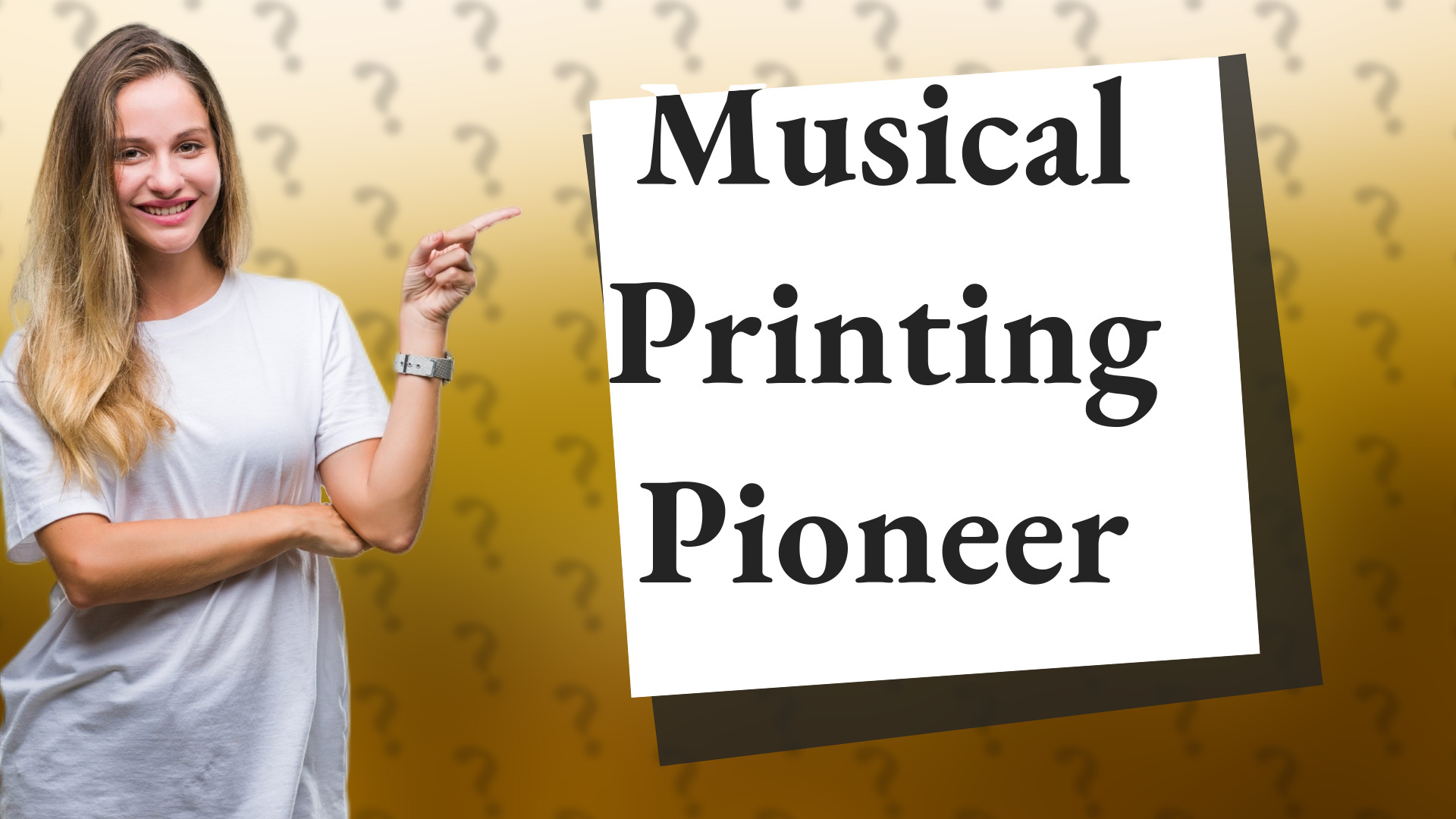 Musical Printing Pioneer