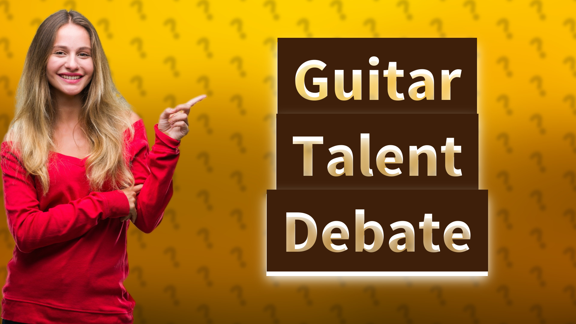 Guitar Talent Debate