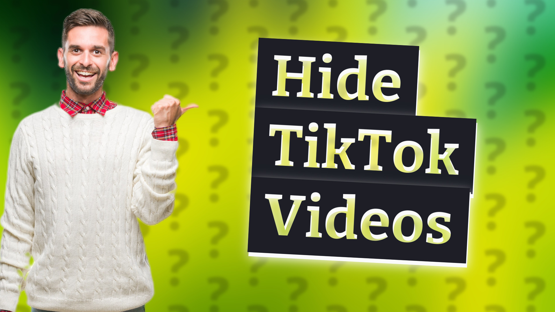 Hide TikTok Videos