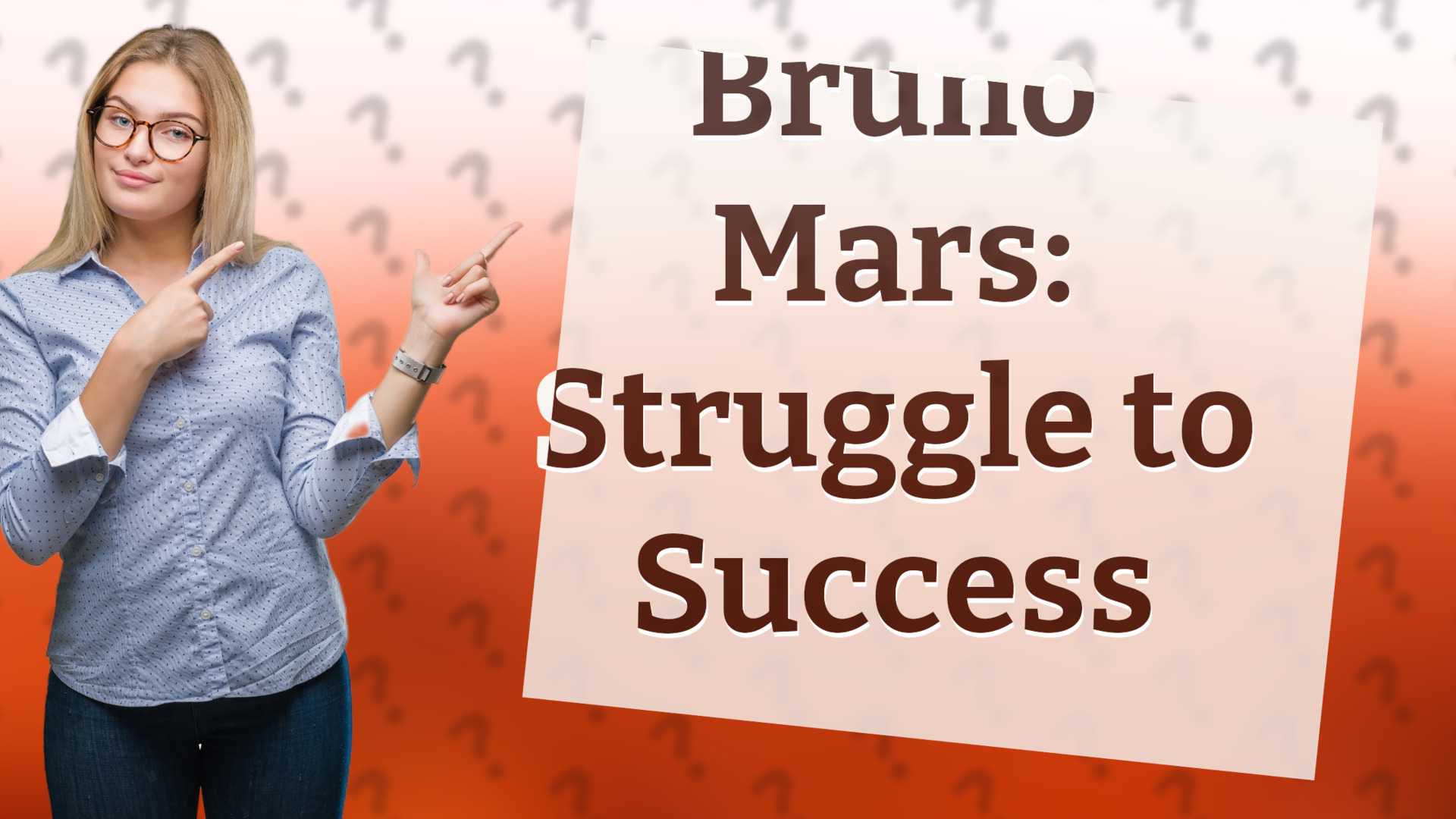 Bruno Mars: Struggle to Success