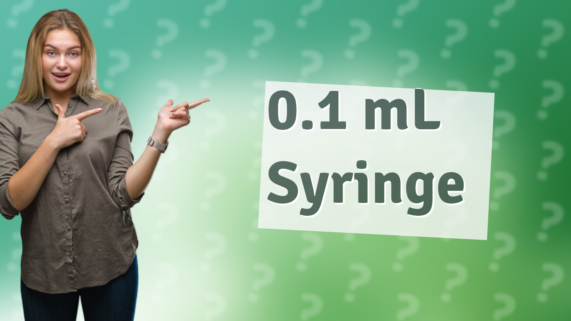 0.1 mL Syringe