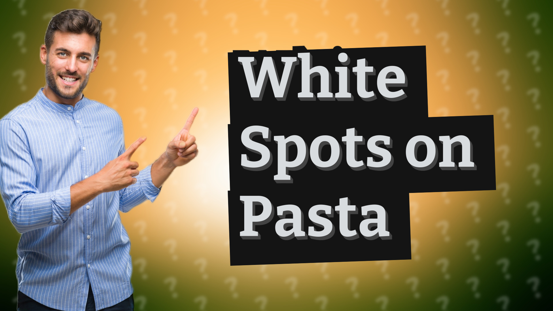White Spots on Pasta