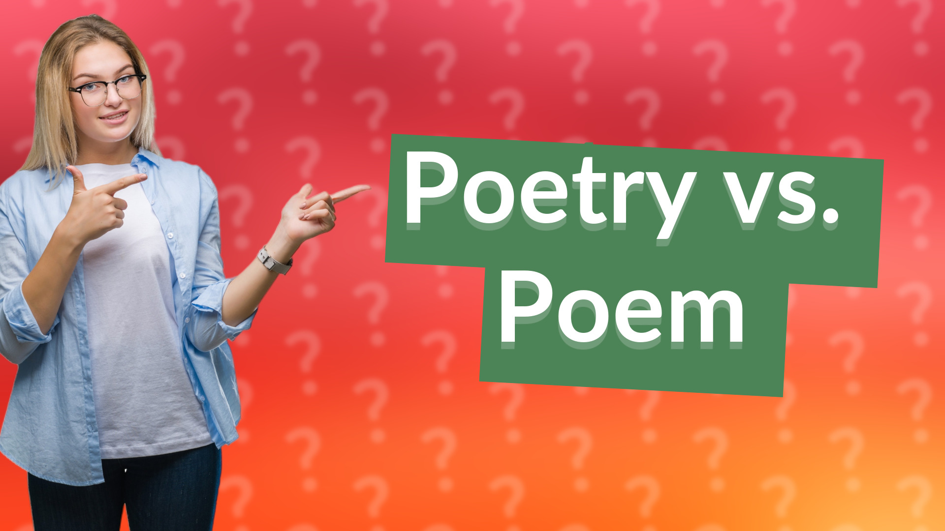 Poetry vs. Poem