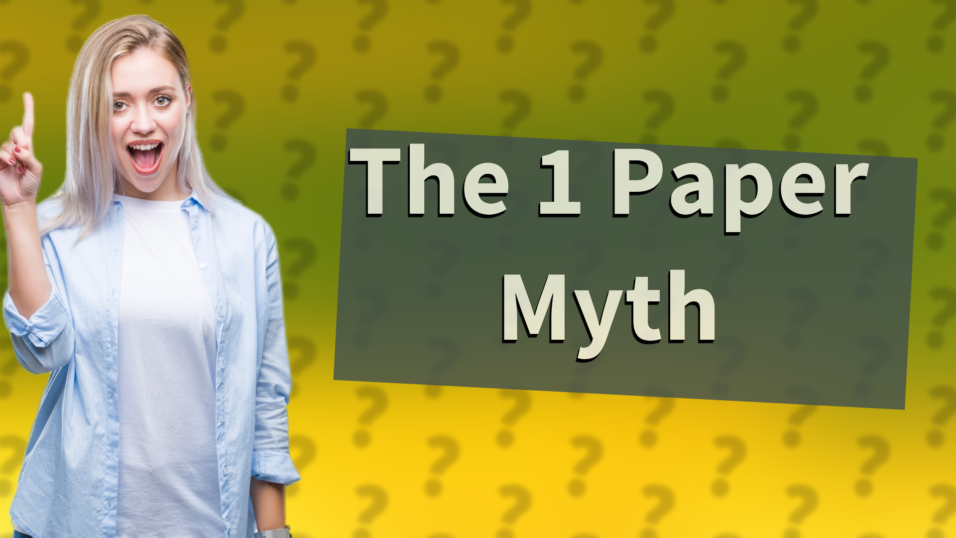 The 1 Paper Myth