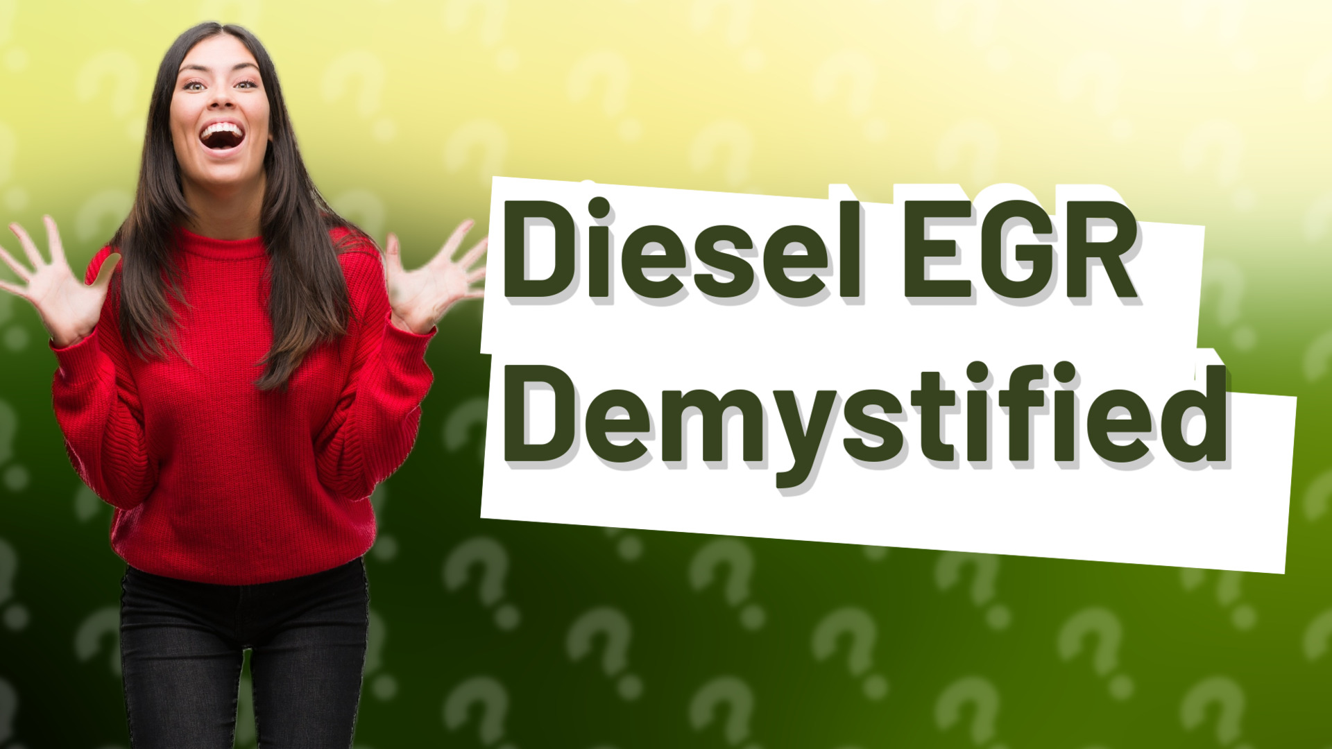 Diesel EGR Demystified