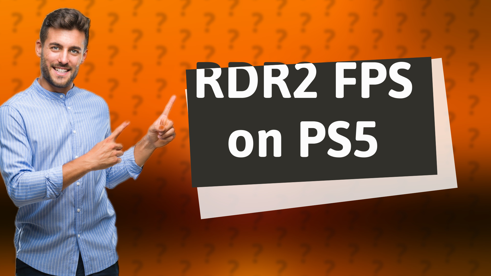 RDR2 FPS on PS5