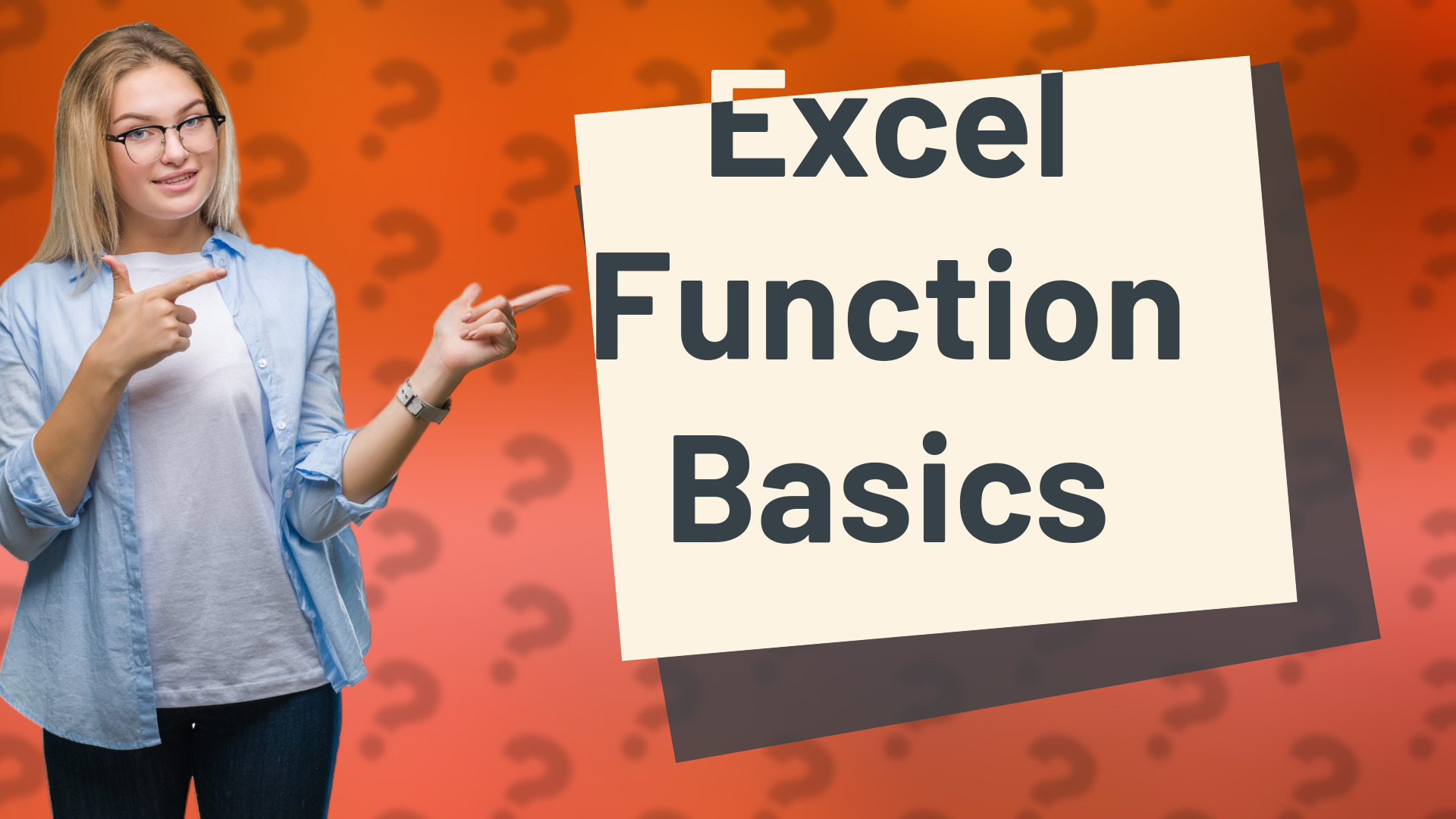Excel Function Basics