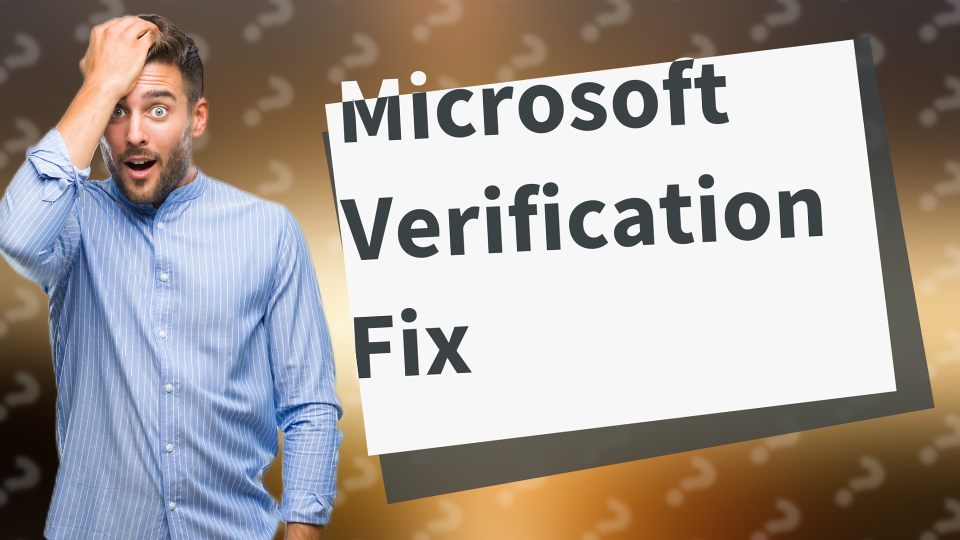 Microsoft Verification Fix