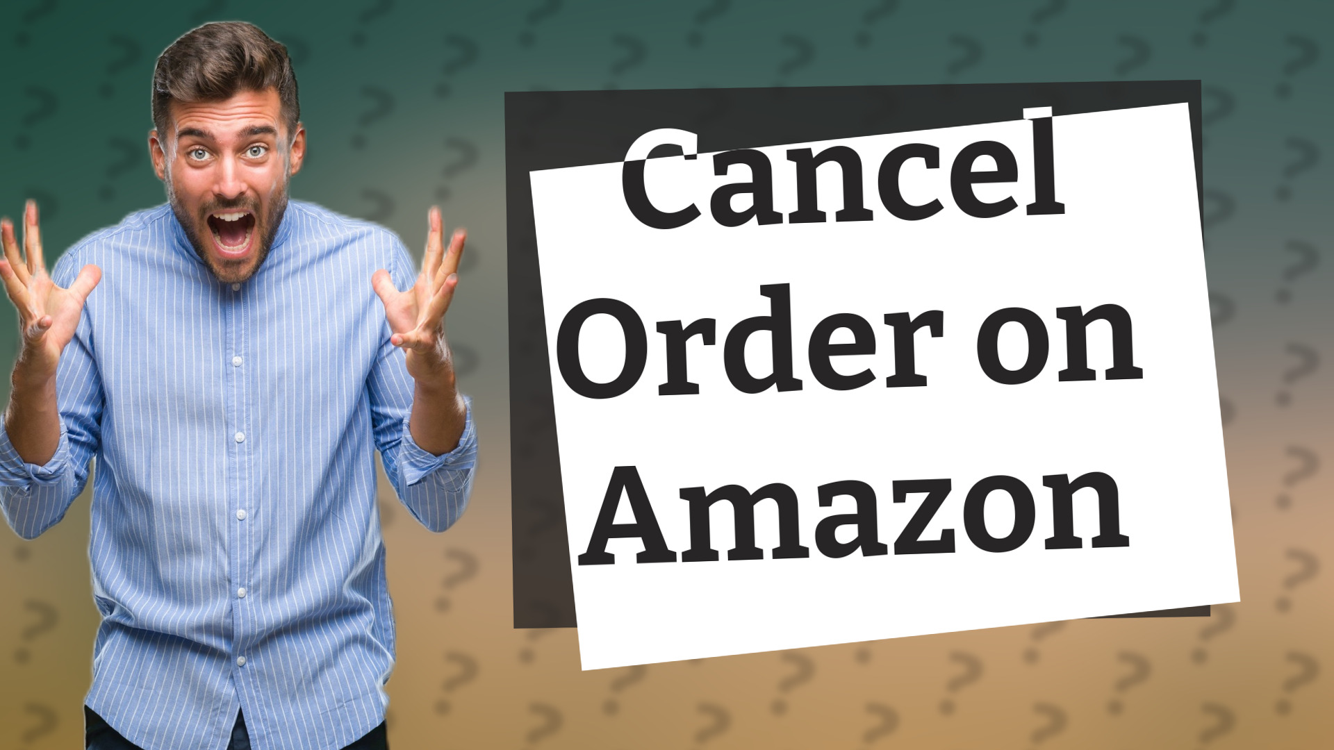 Cancel Order on Amazon