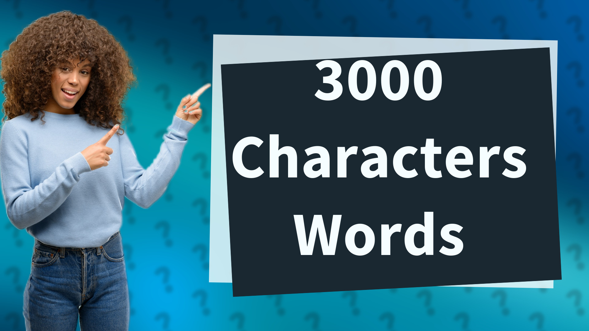 3000 Characters Words