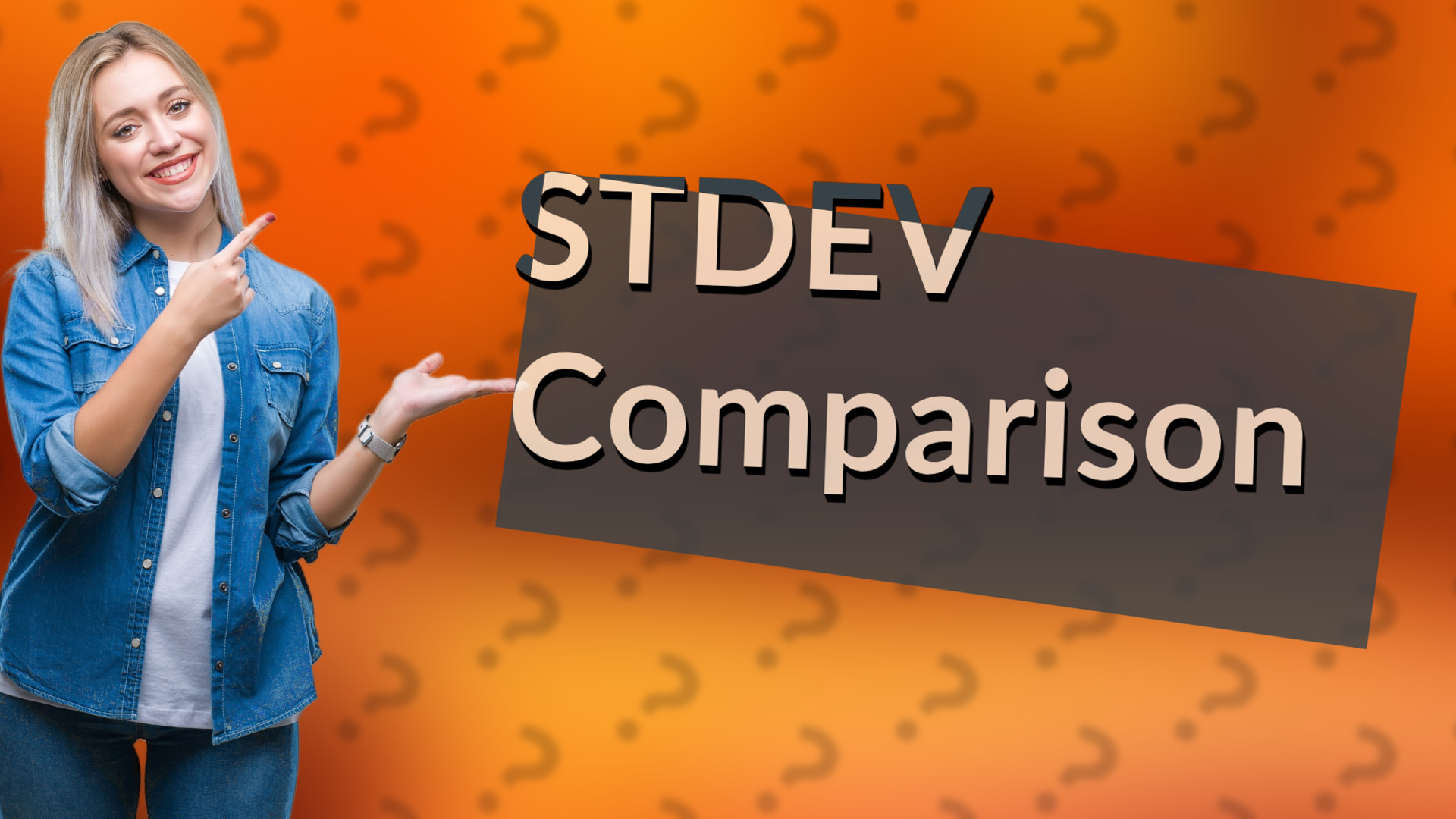 STDEV Comparison