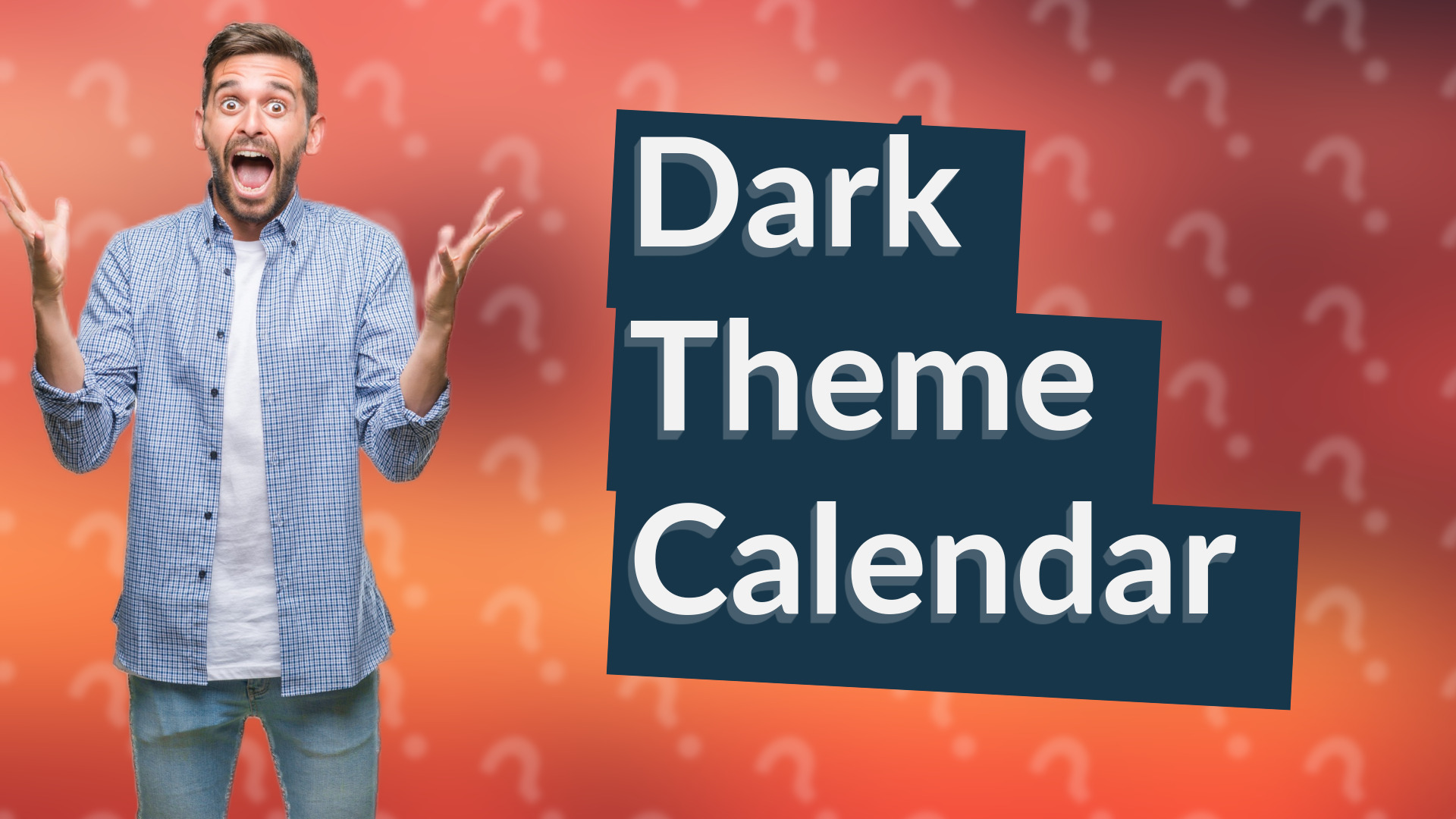 Dark Theme Calendar