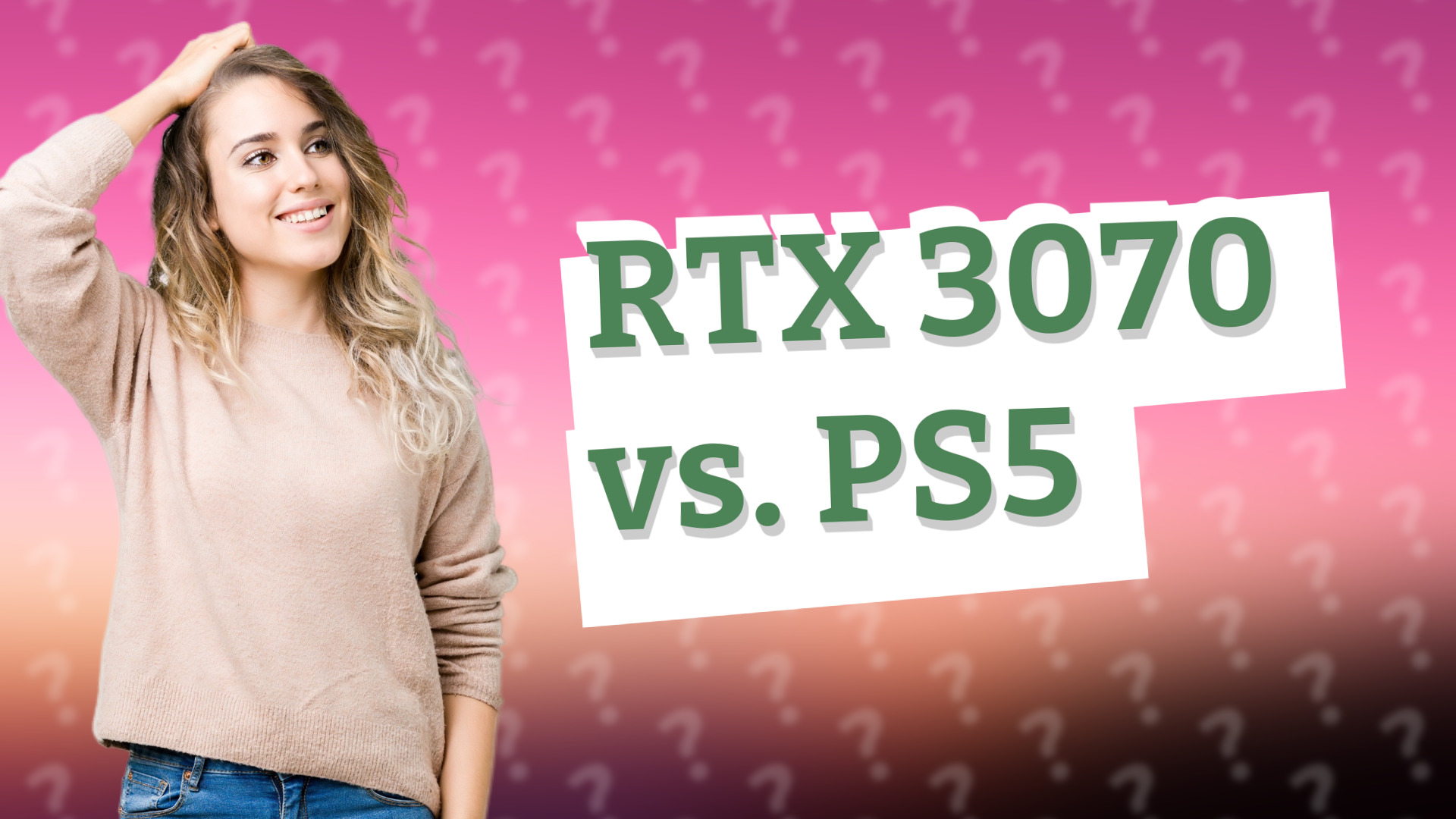 RTX 3070 vs. PS5