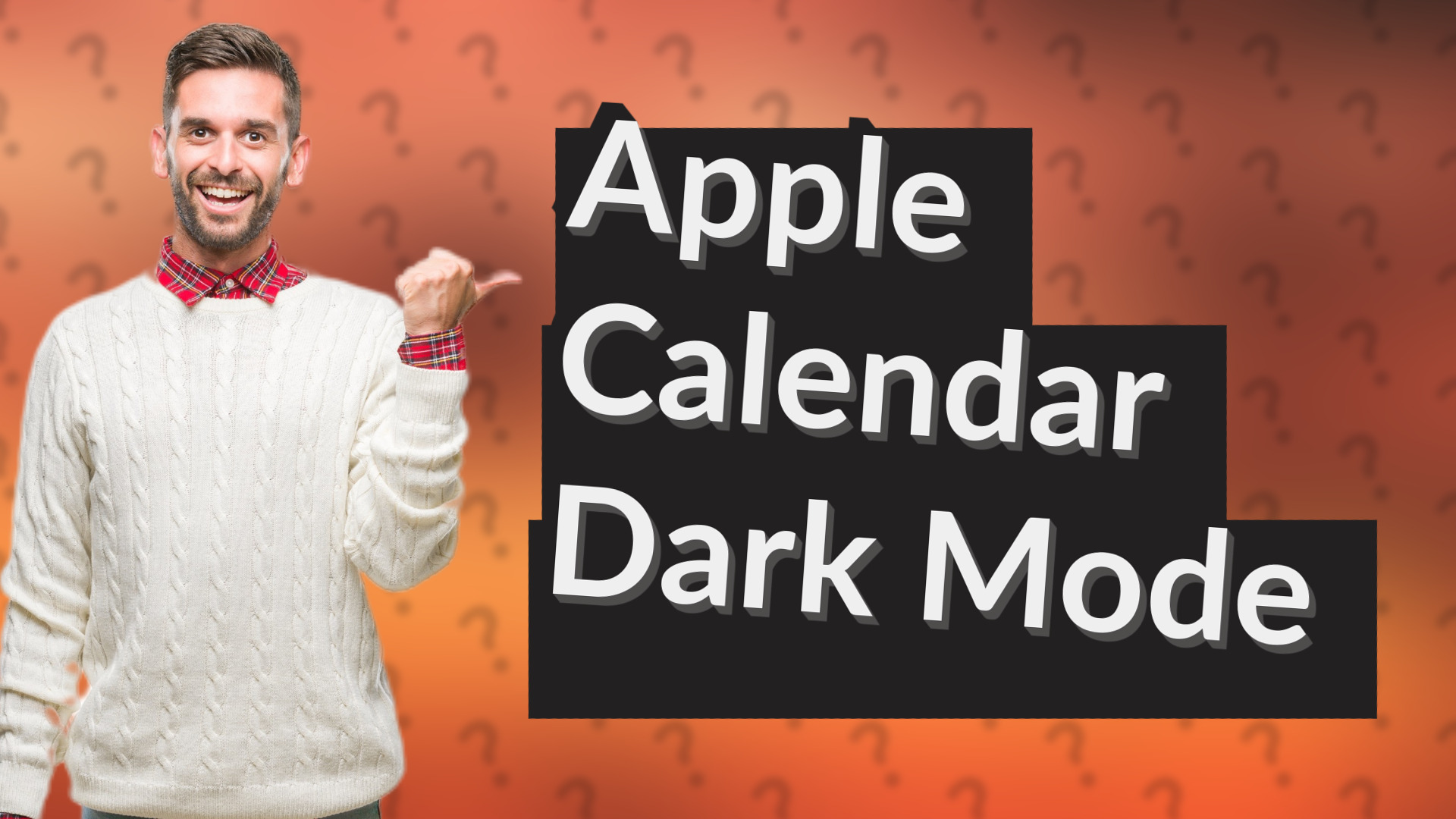 Apple Calendar Dark Mode