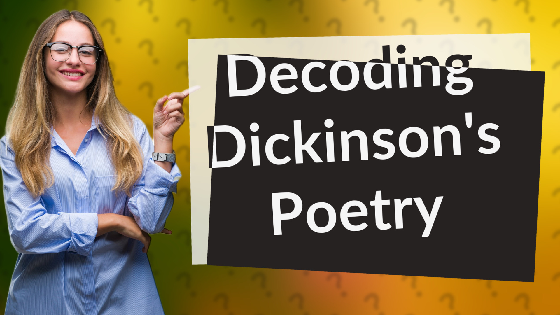 Decoding Dickinson's Poetry