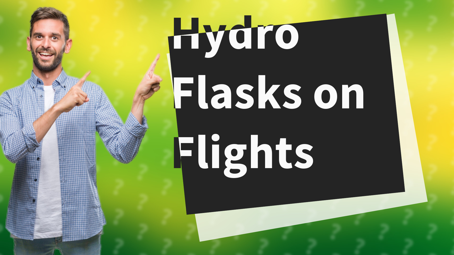 Hydro Flasks on Flights