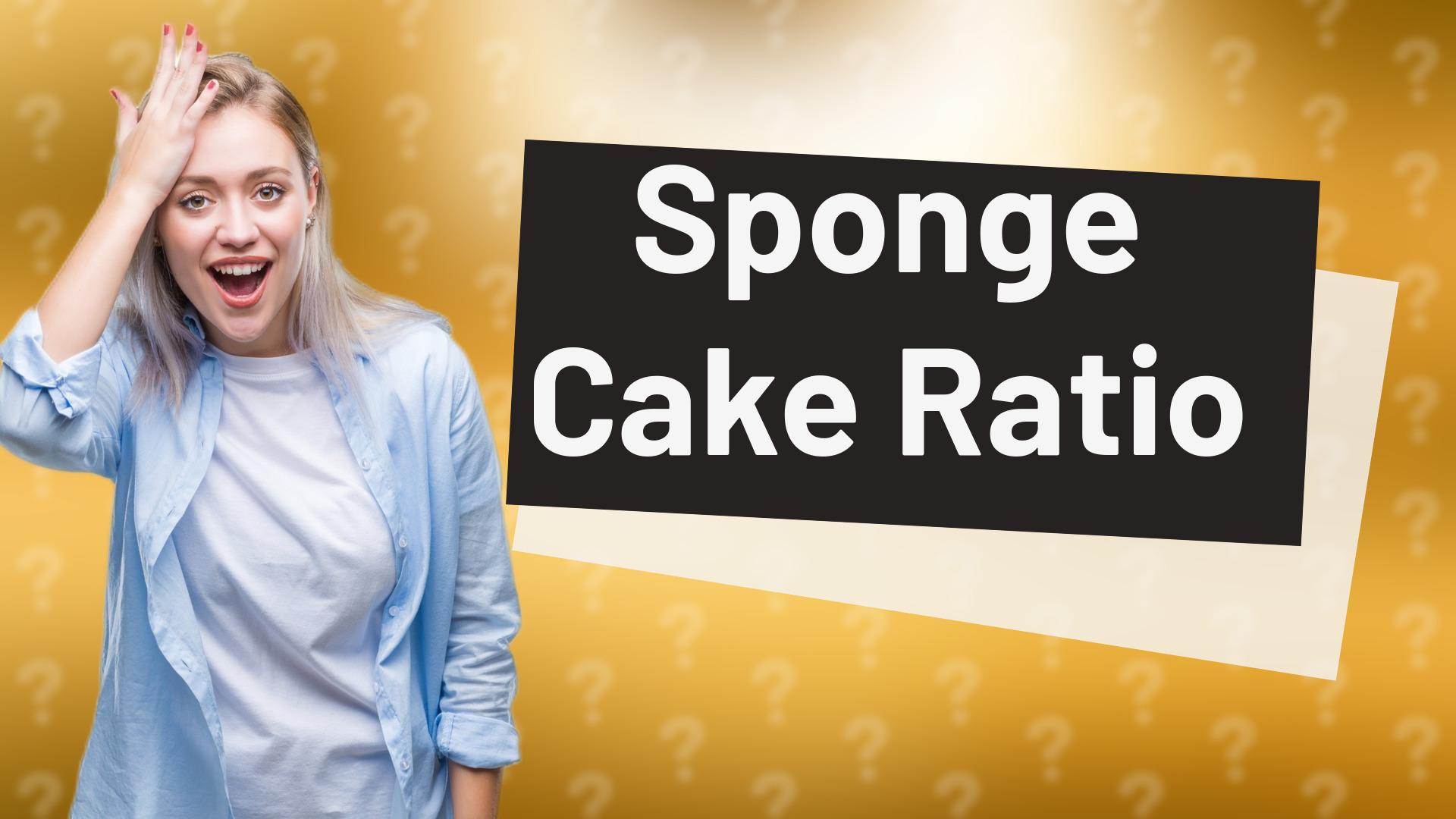 Sponge Cake Ratio