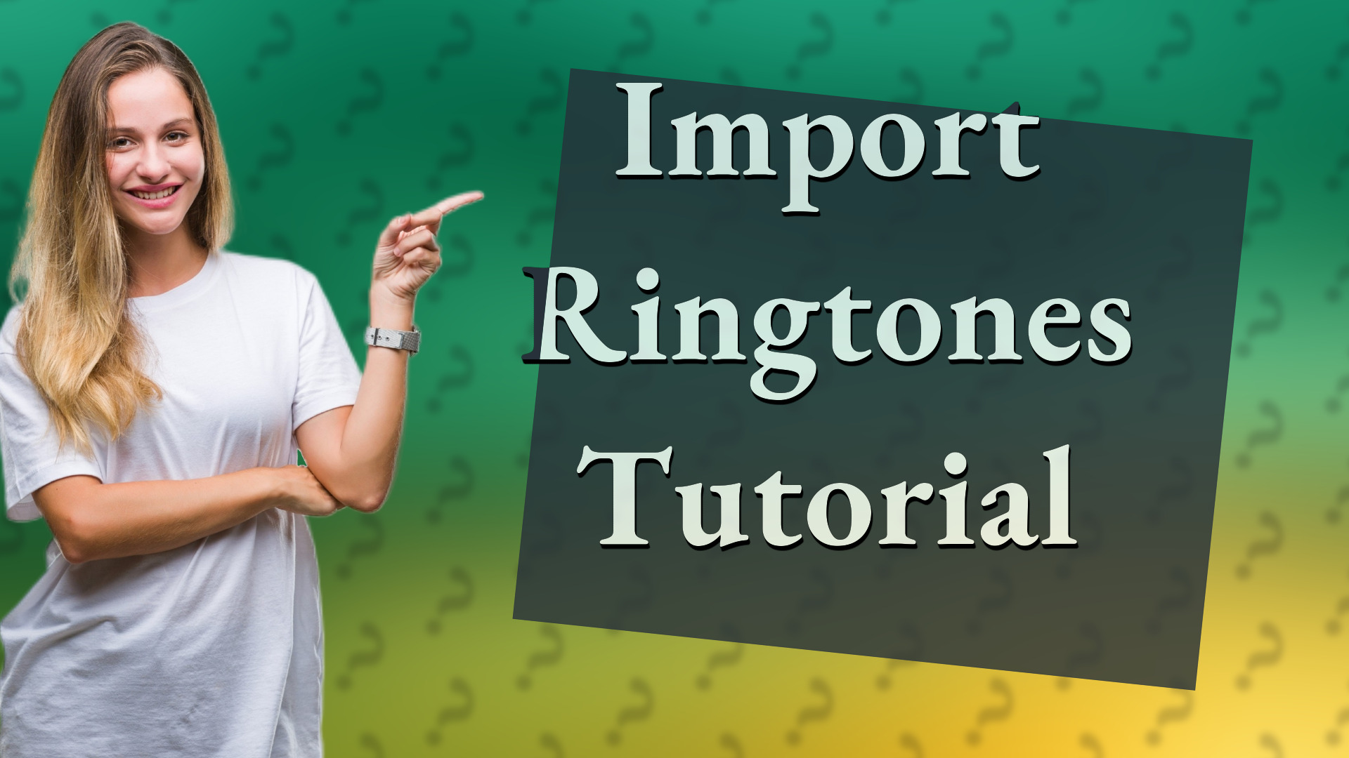 Import Ringtones Tutorial