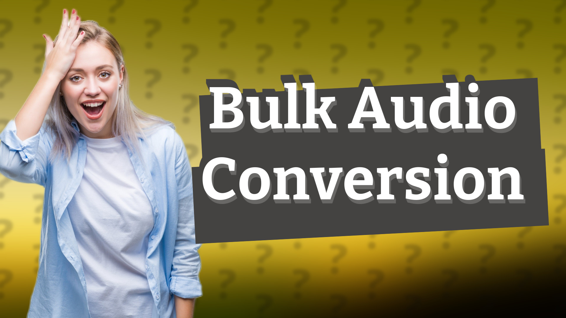 Bulk Audio Conversion