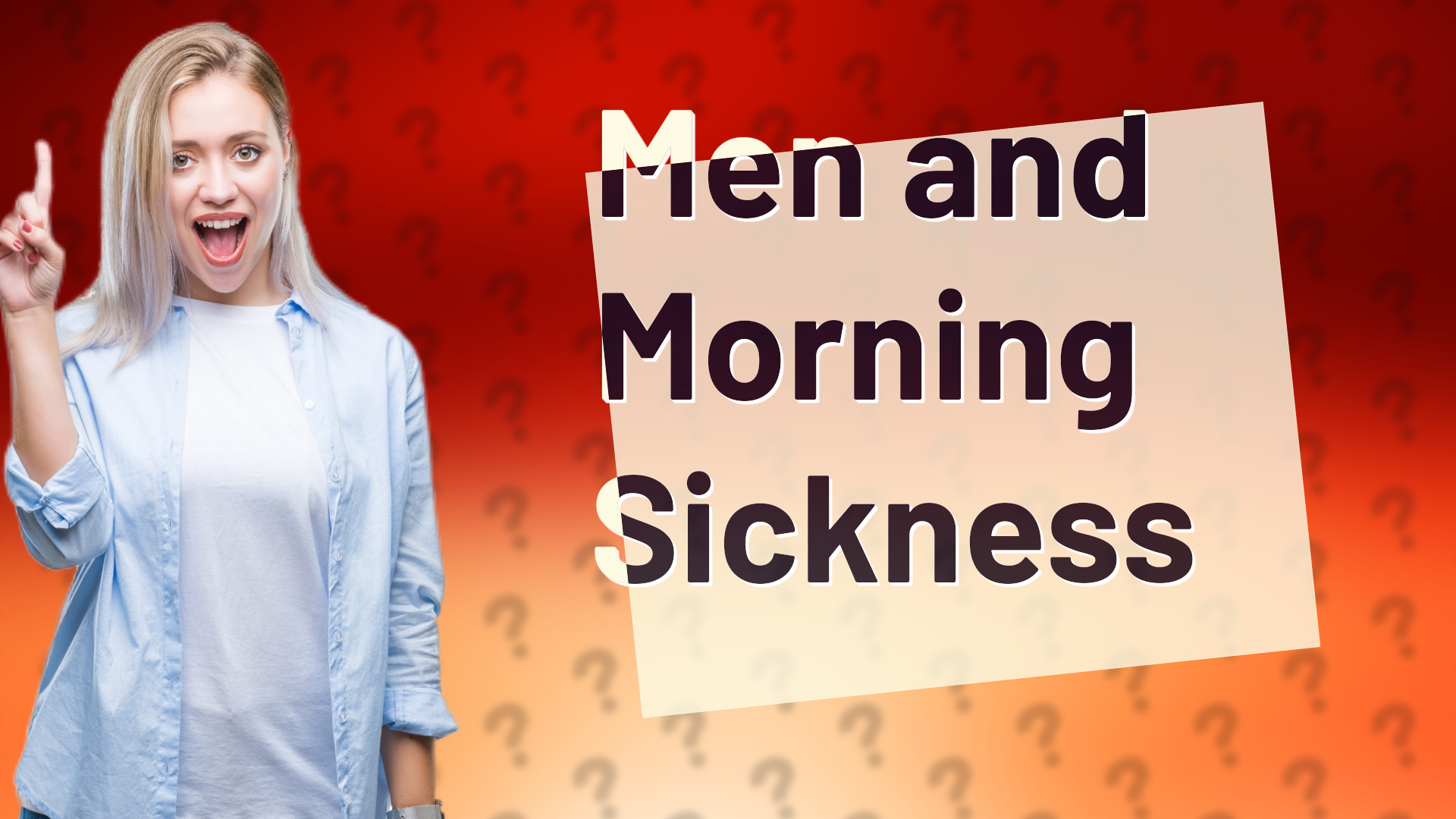 Men and Morning Sickness