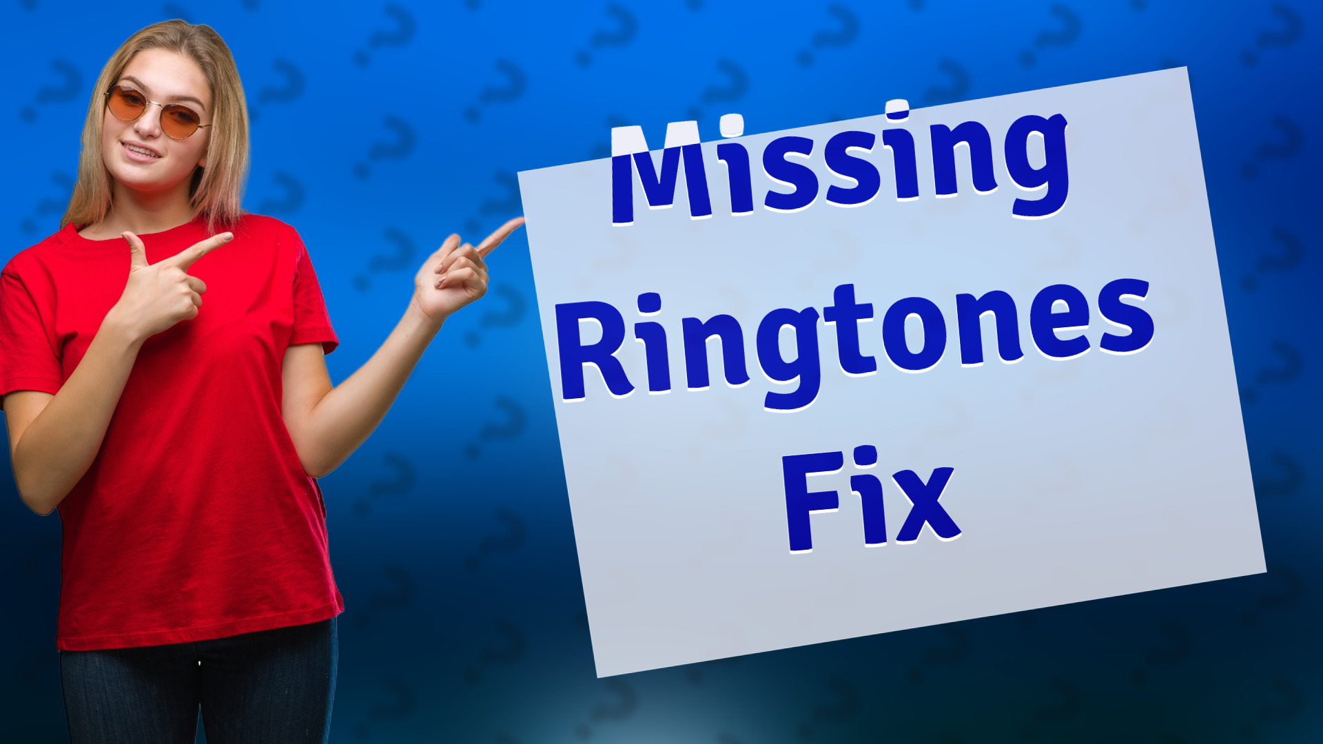 Missing Ringtones Fix