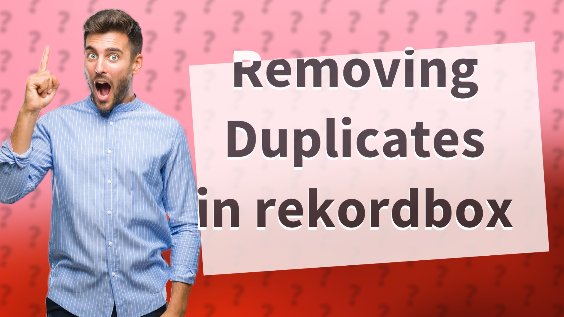 Removing Duplicates in rekordbox