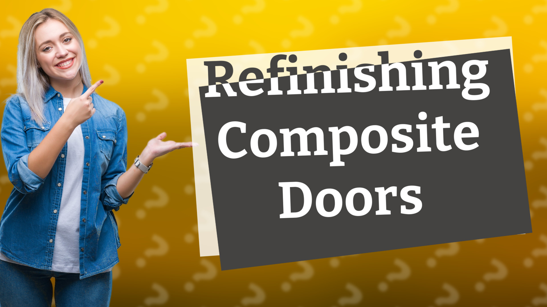 Refinishing Composite Doors