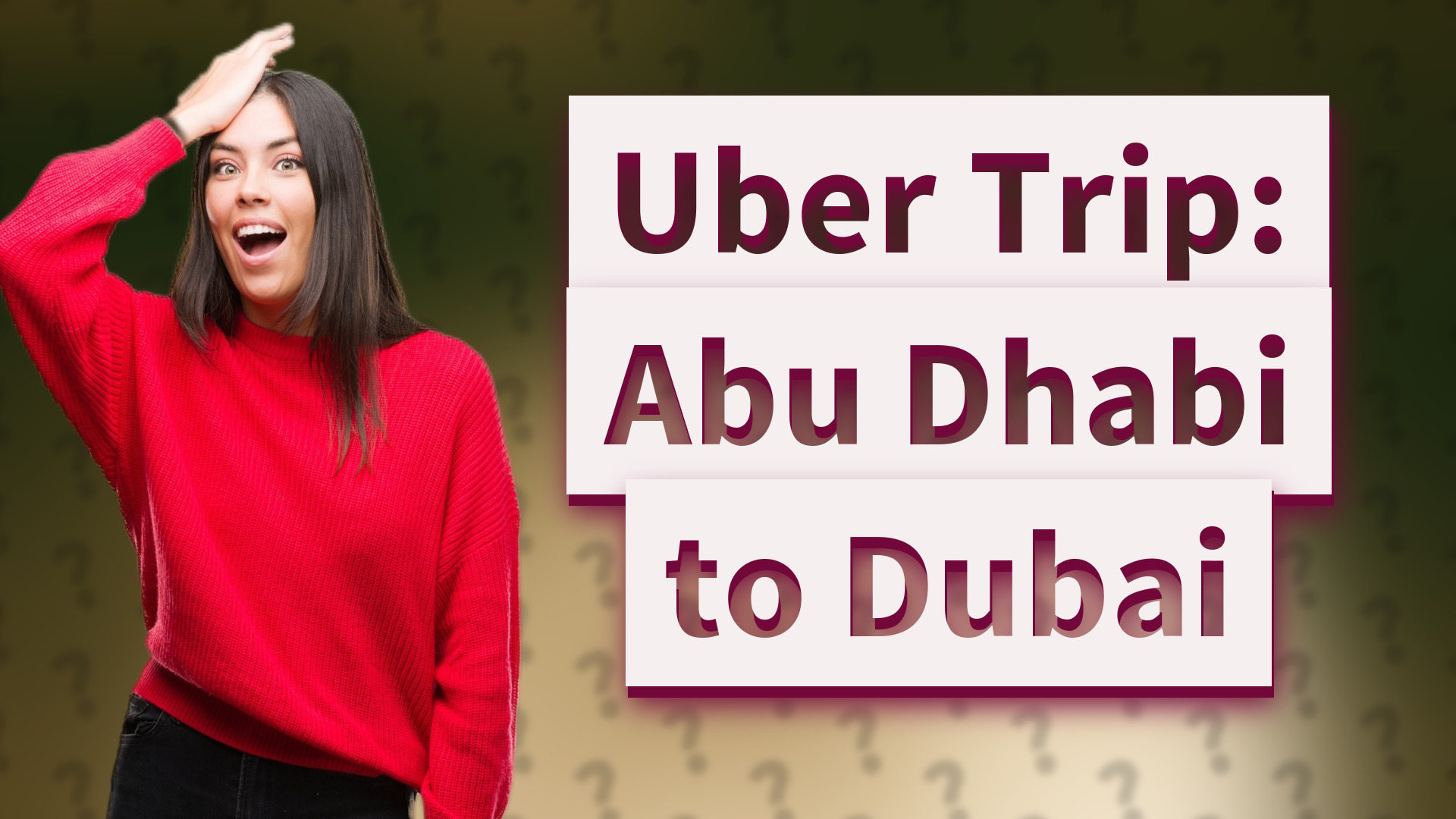 Uber Trip: Abu Dhabi to Dubai