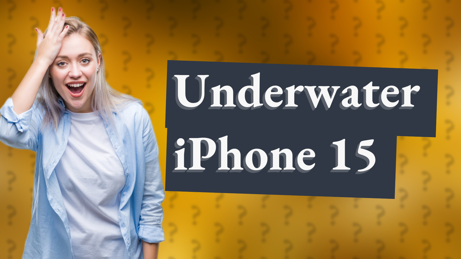 Underwater iPhone 15