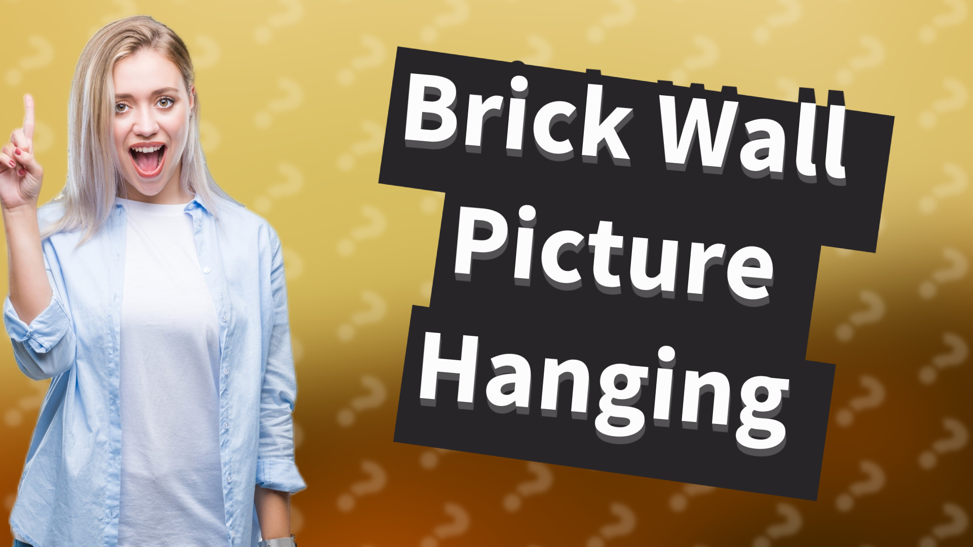 Brick Wall Picture Hanging
