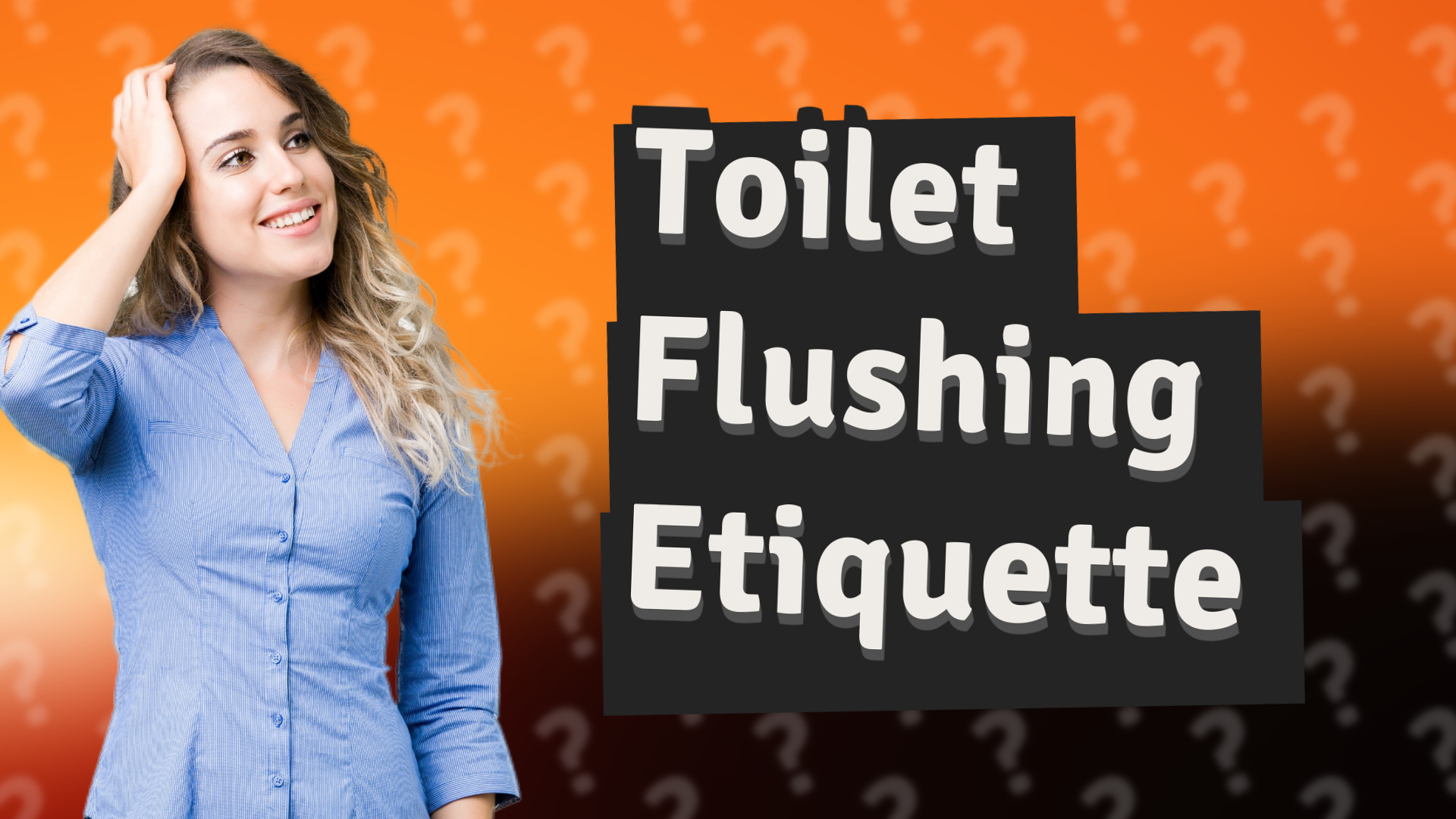 Toilet Flushing Etiquette