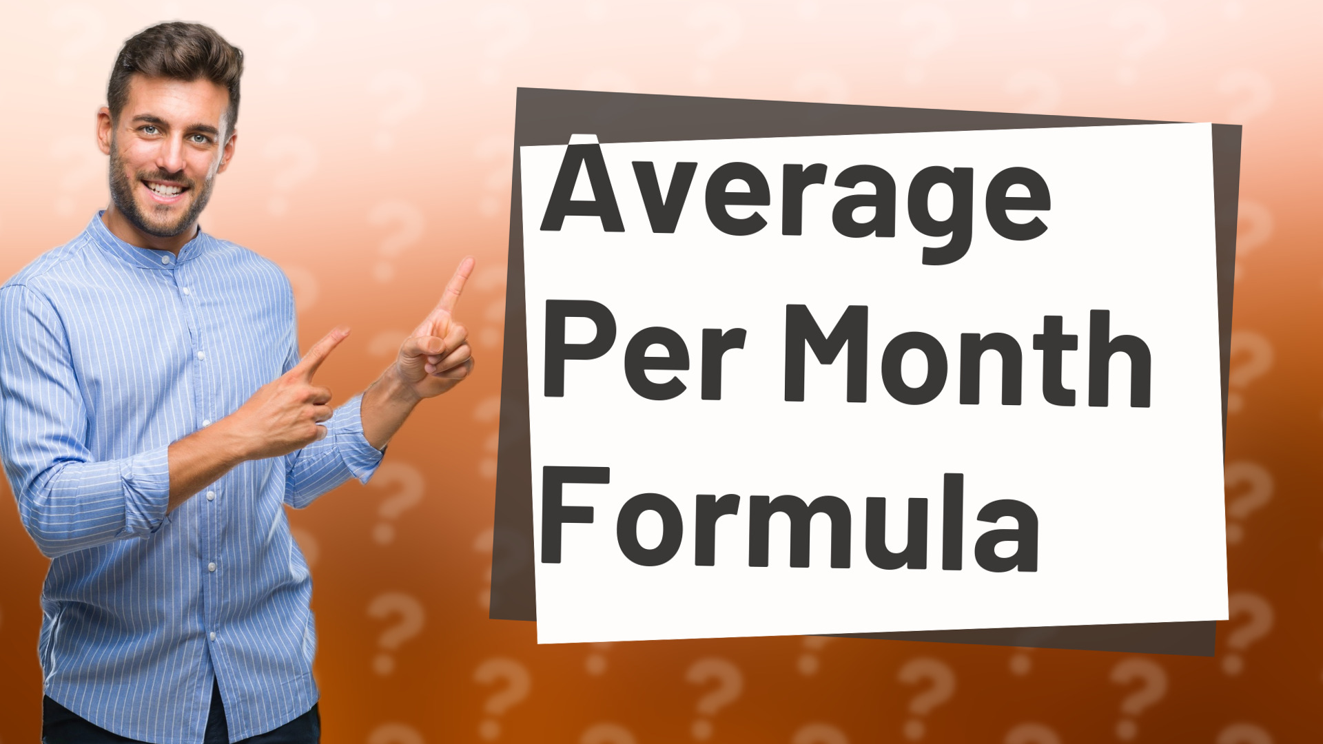 Average Per Month Formula