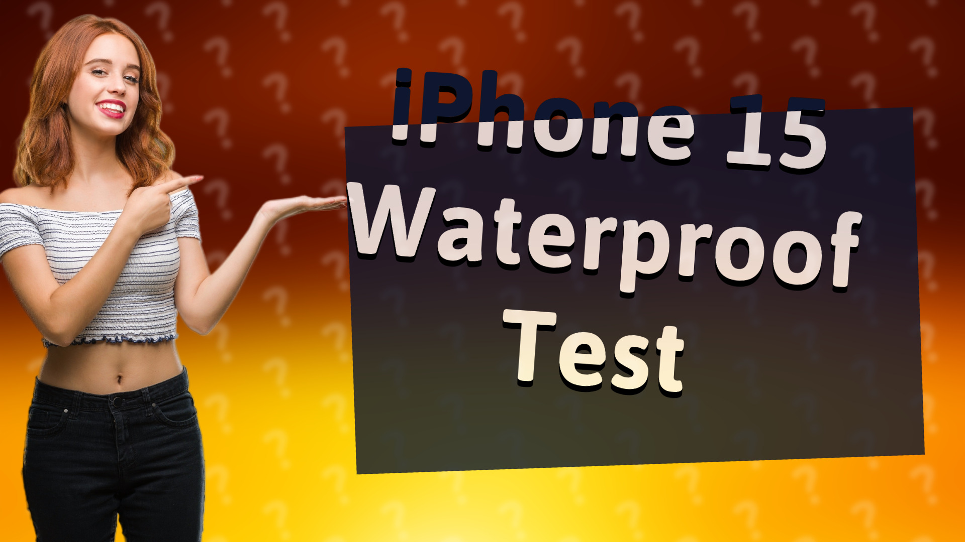 iPhone 15 Waterproof Test