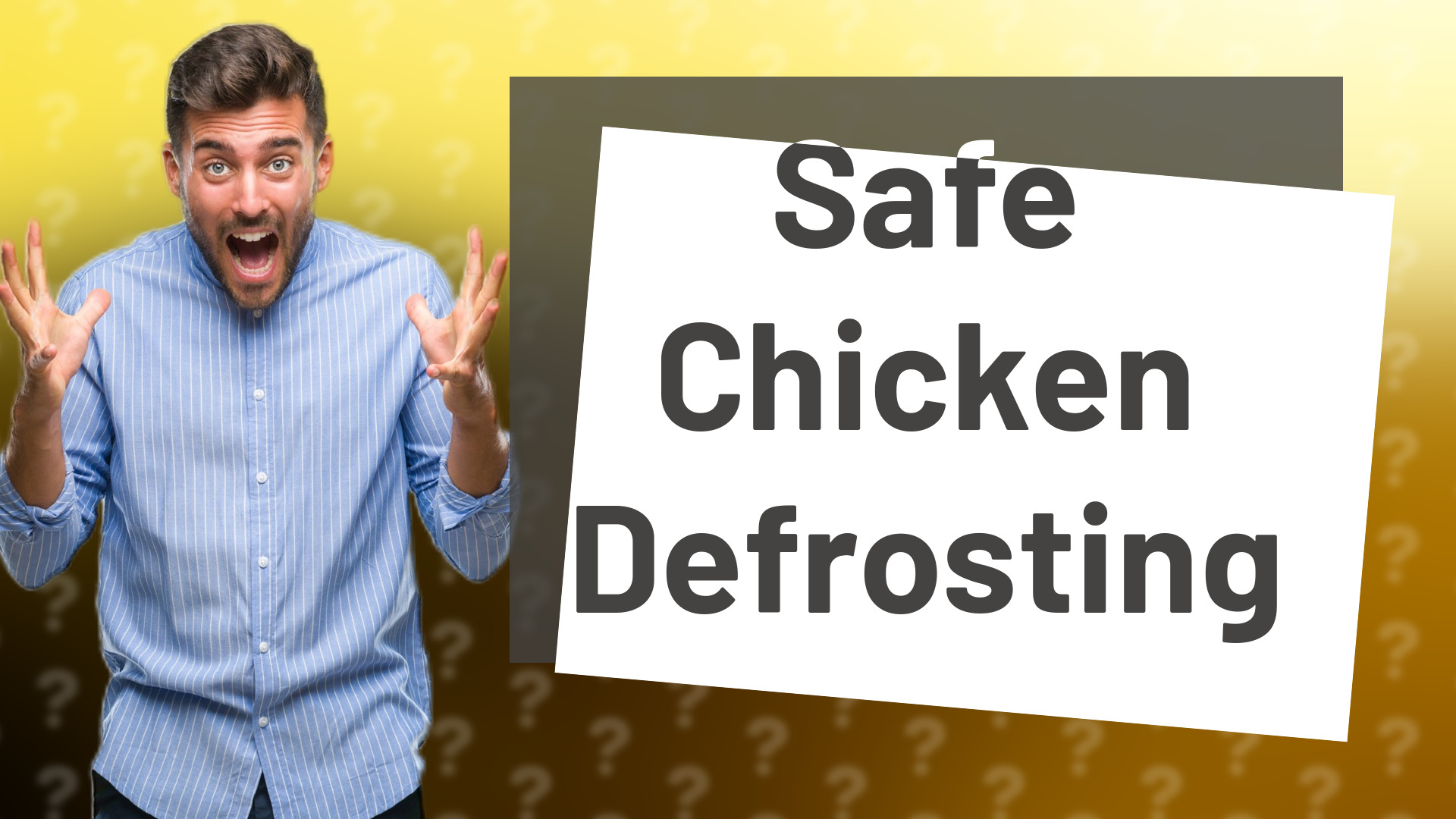 Safe Chicken Defrosting