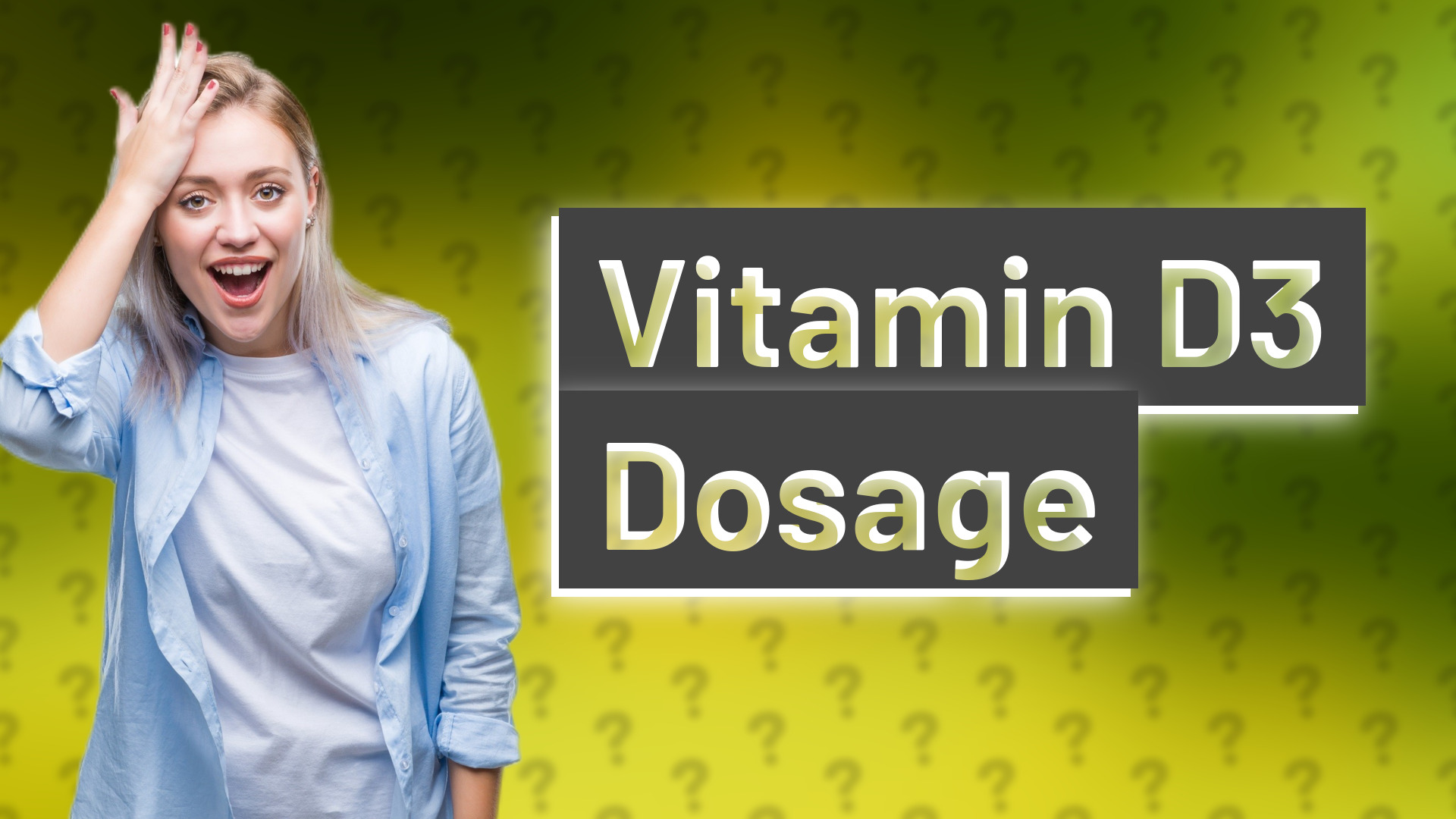 Vitamin D3 Dosage