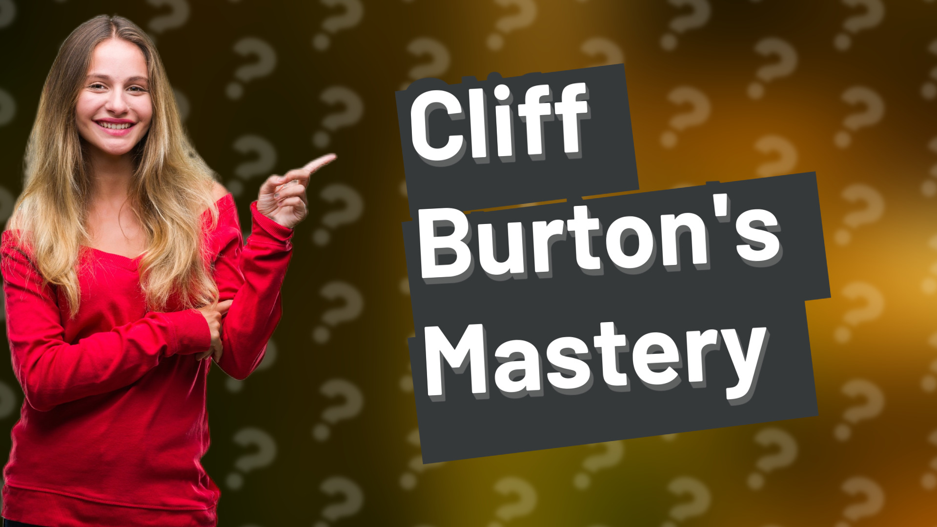 Cliff Burton's Mastery