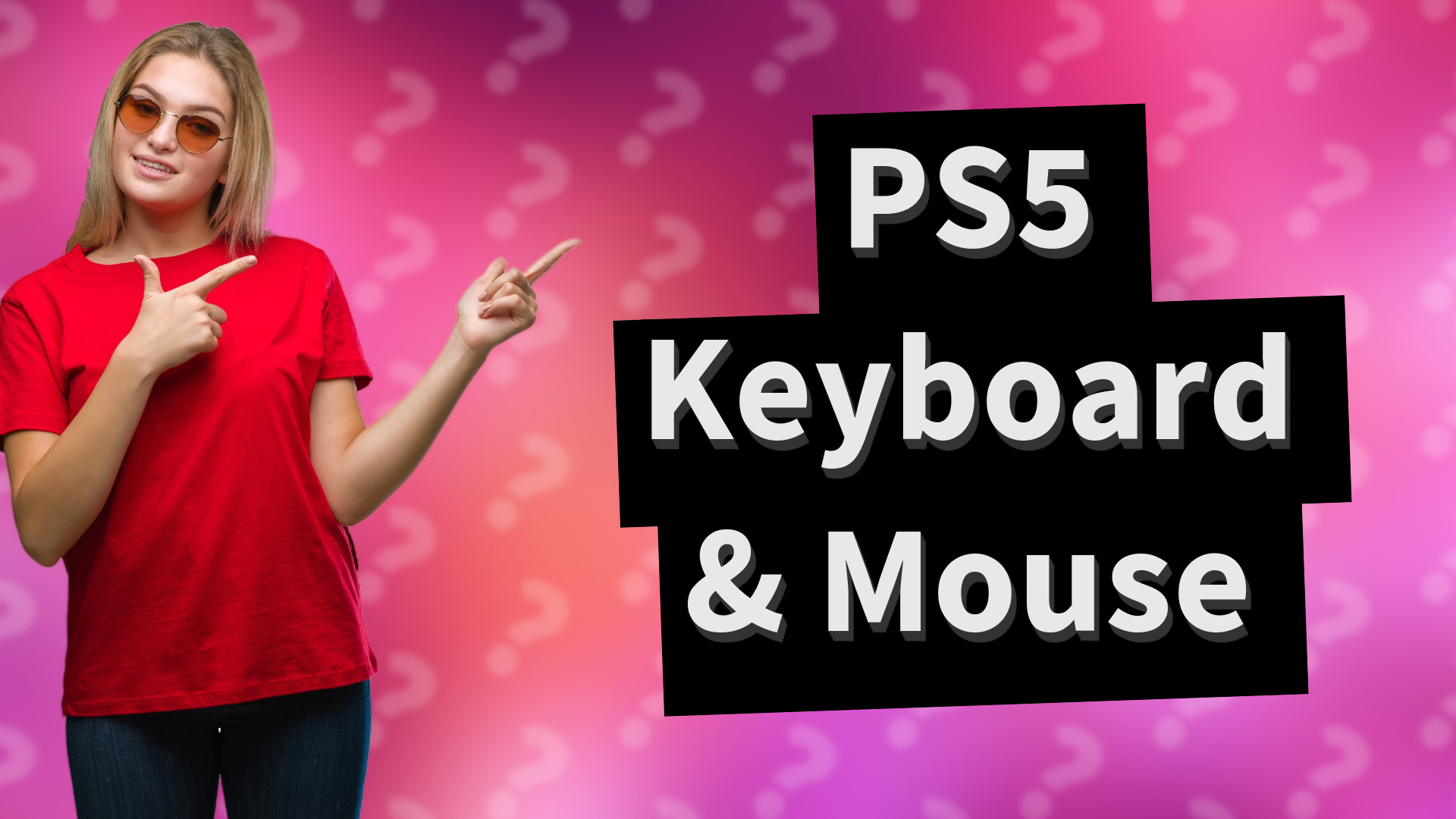 PS5 Keyboard & Mouse