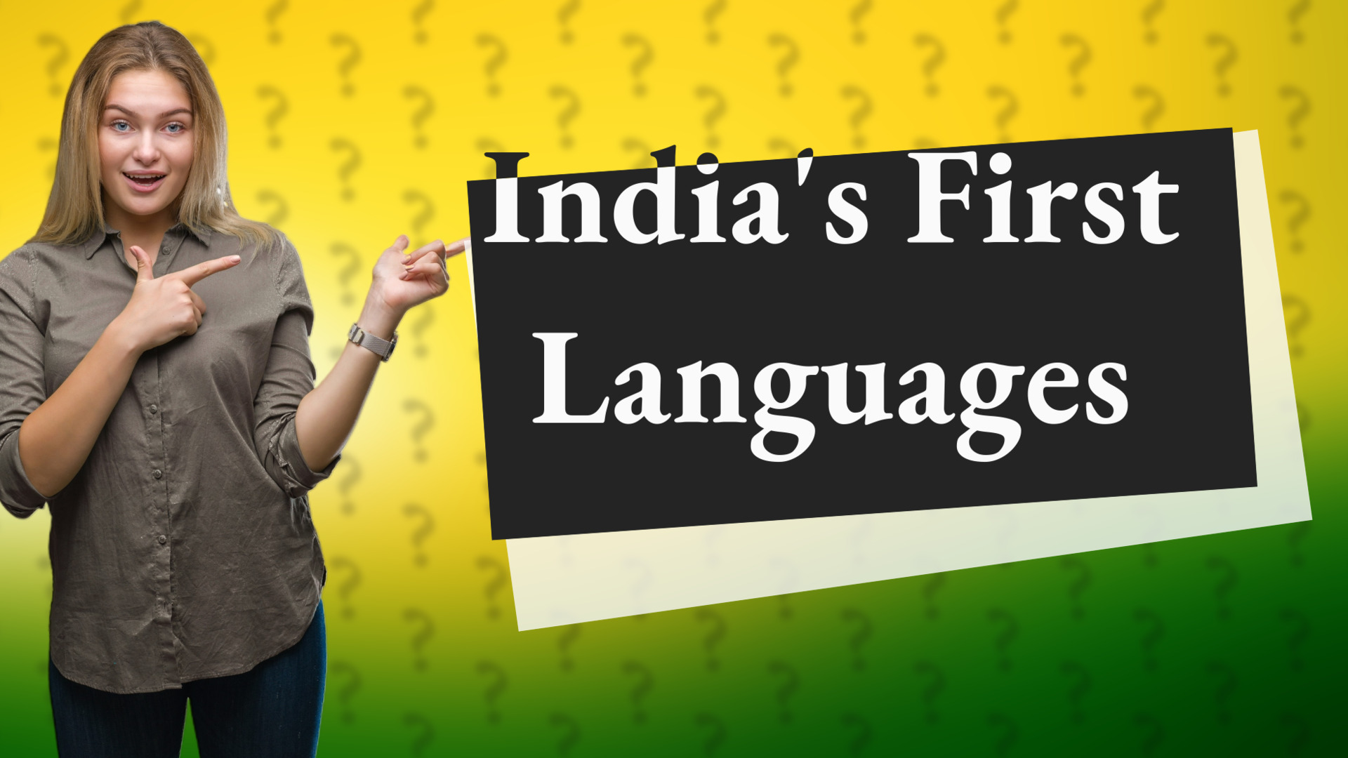 India's First Languages