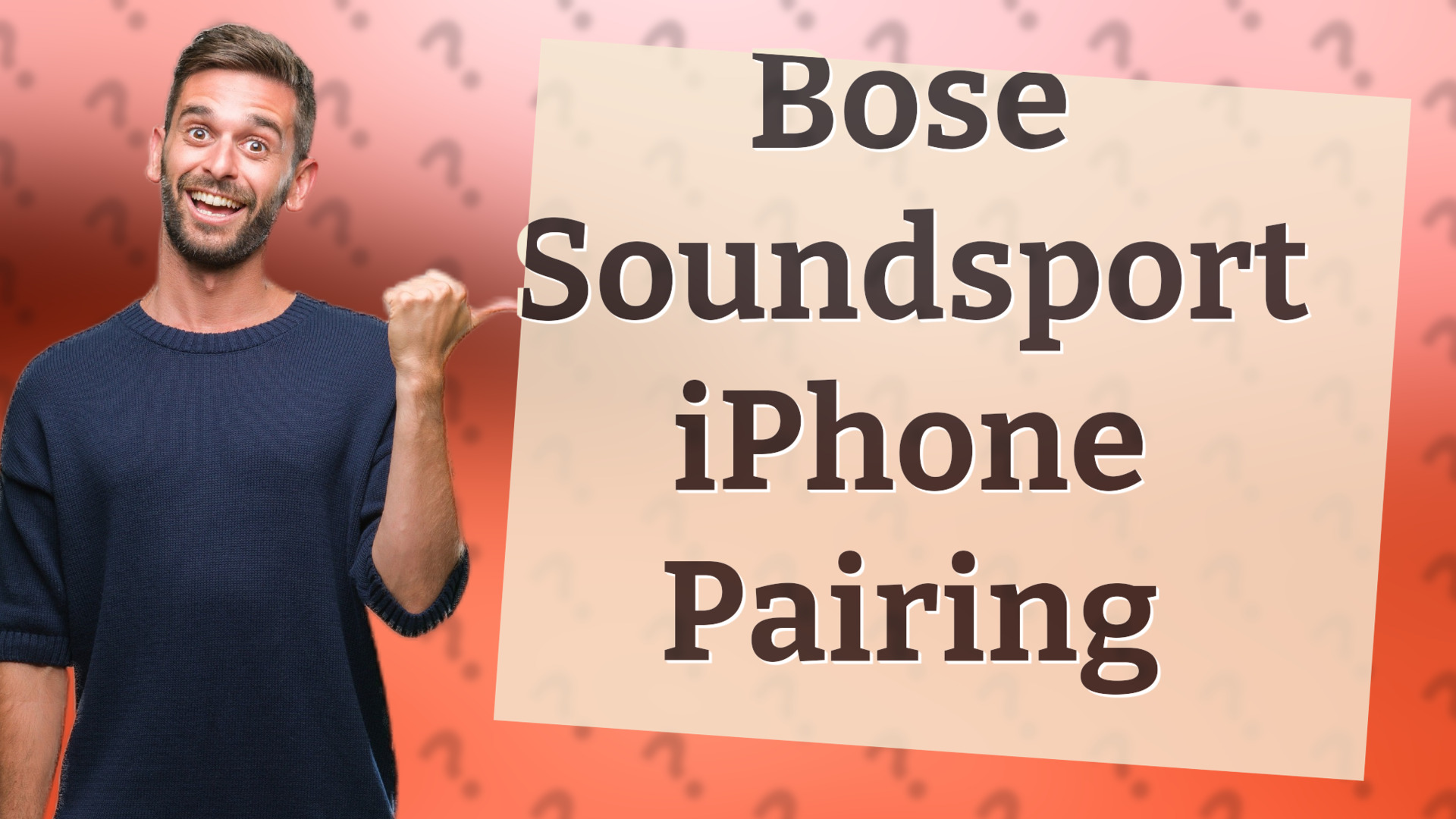 Bose Soundsport iPhone Pairing