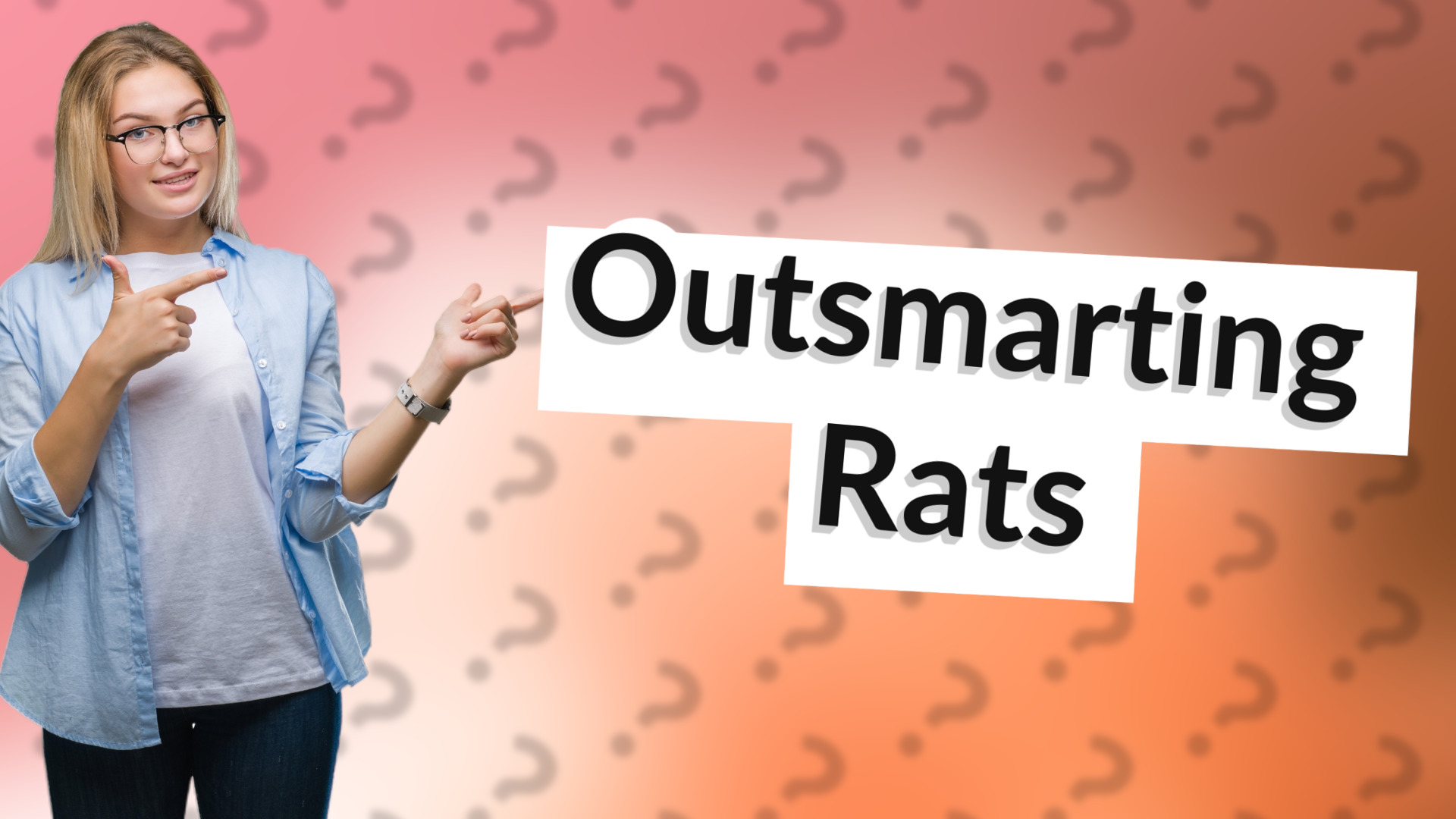 Outsmarting Rats