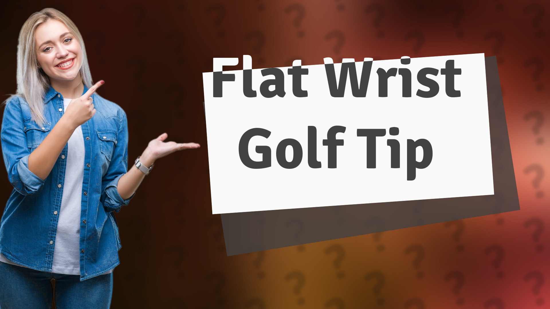Flat Wrist Golf Tip