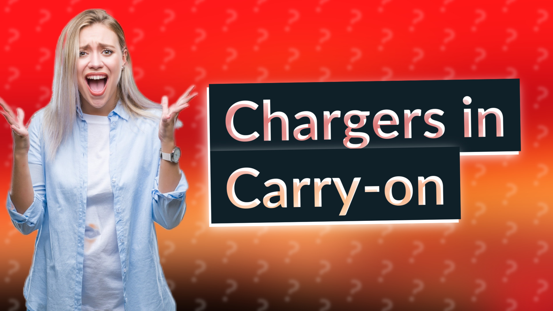 Chargers in Carry-on