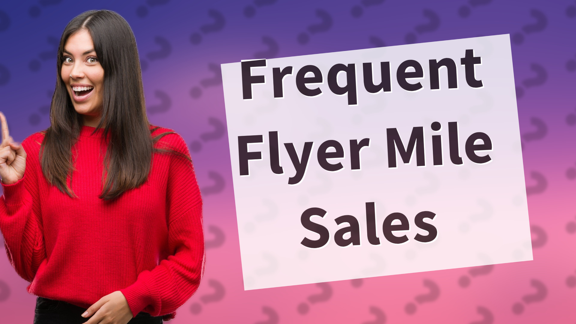 Frequent Flyer Mile Sales