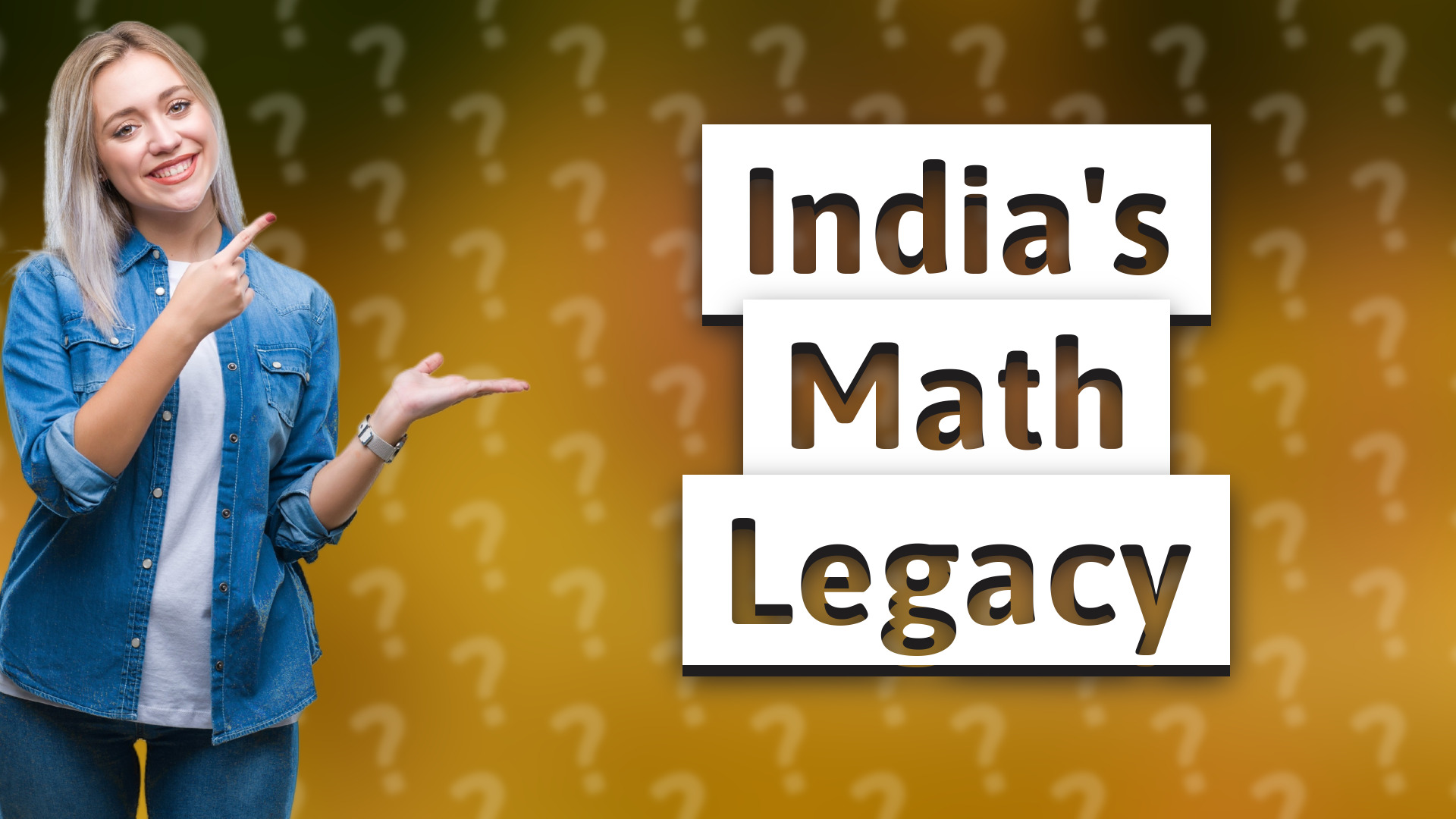 India's Math Legacy