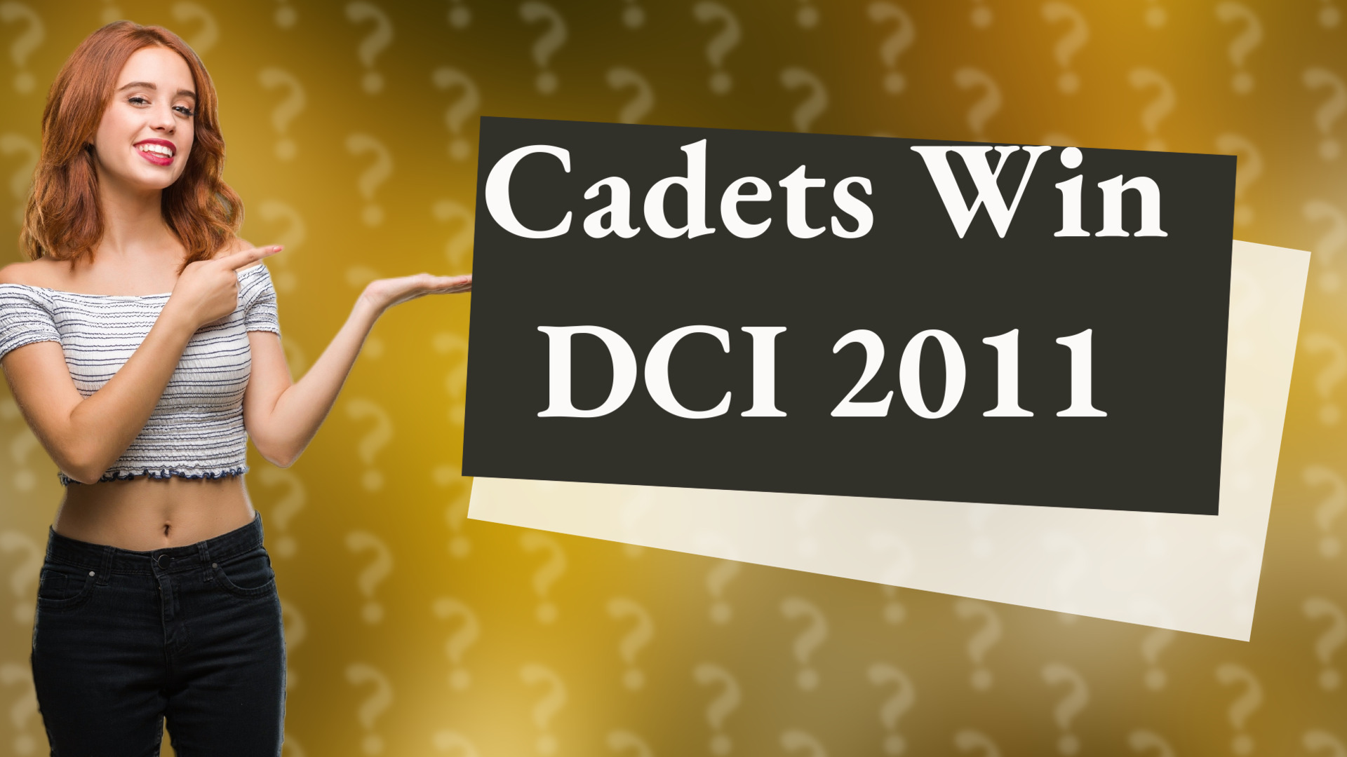 Cadets Win DCI 2011